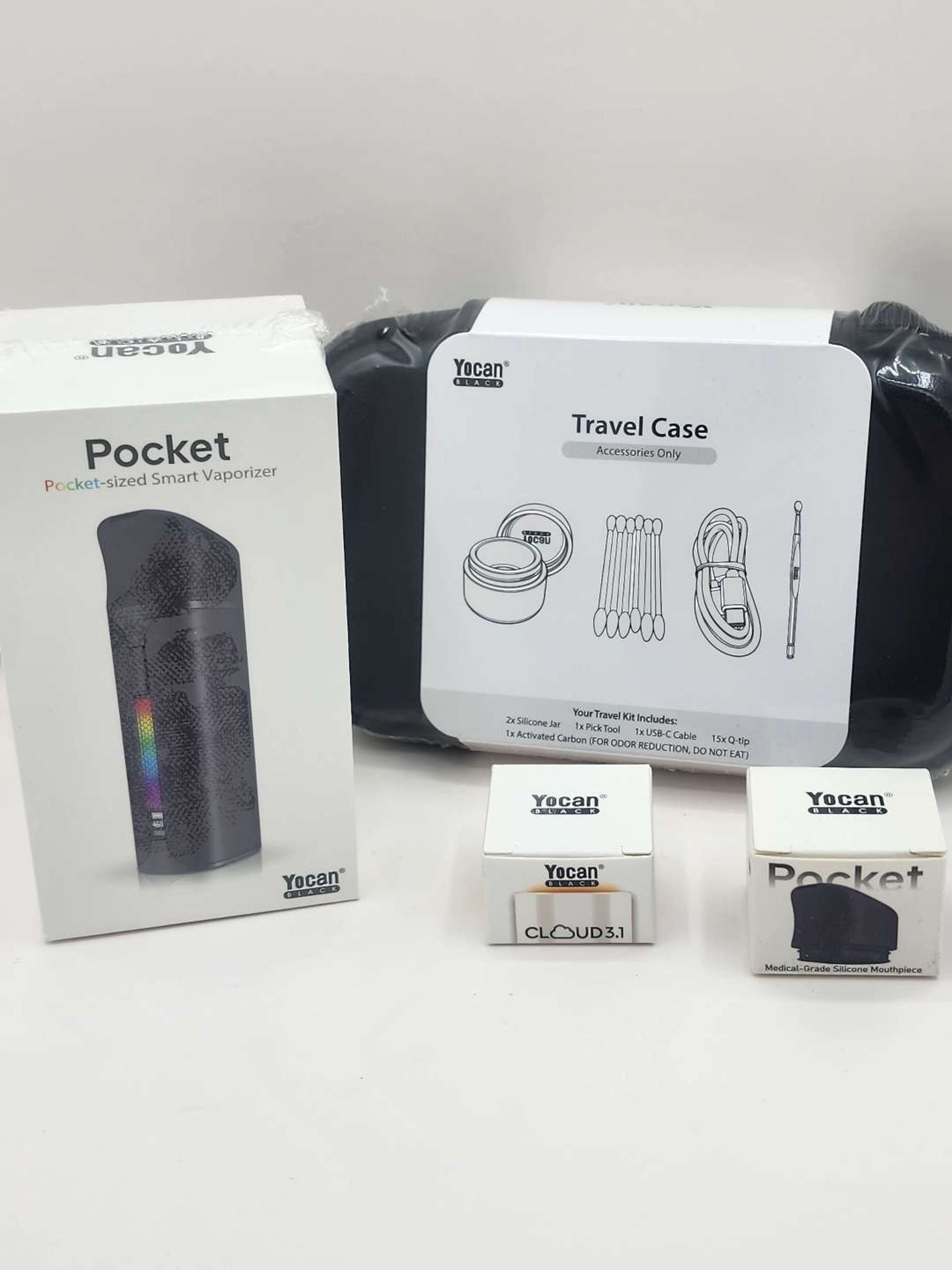 Preview pic of Yocan Black Pocket Vaporizer 710 Bundle