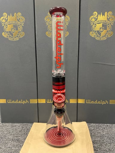 Preview pic of Illadelph Red & Black Worked Beaker