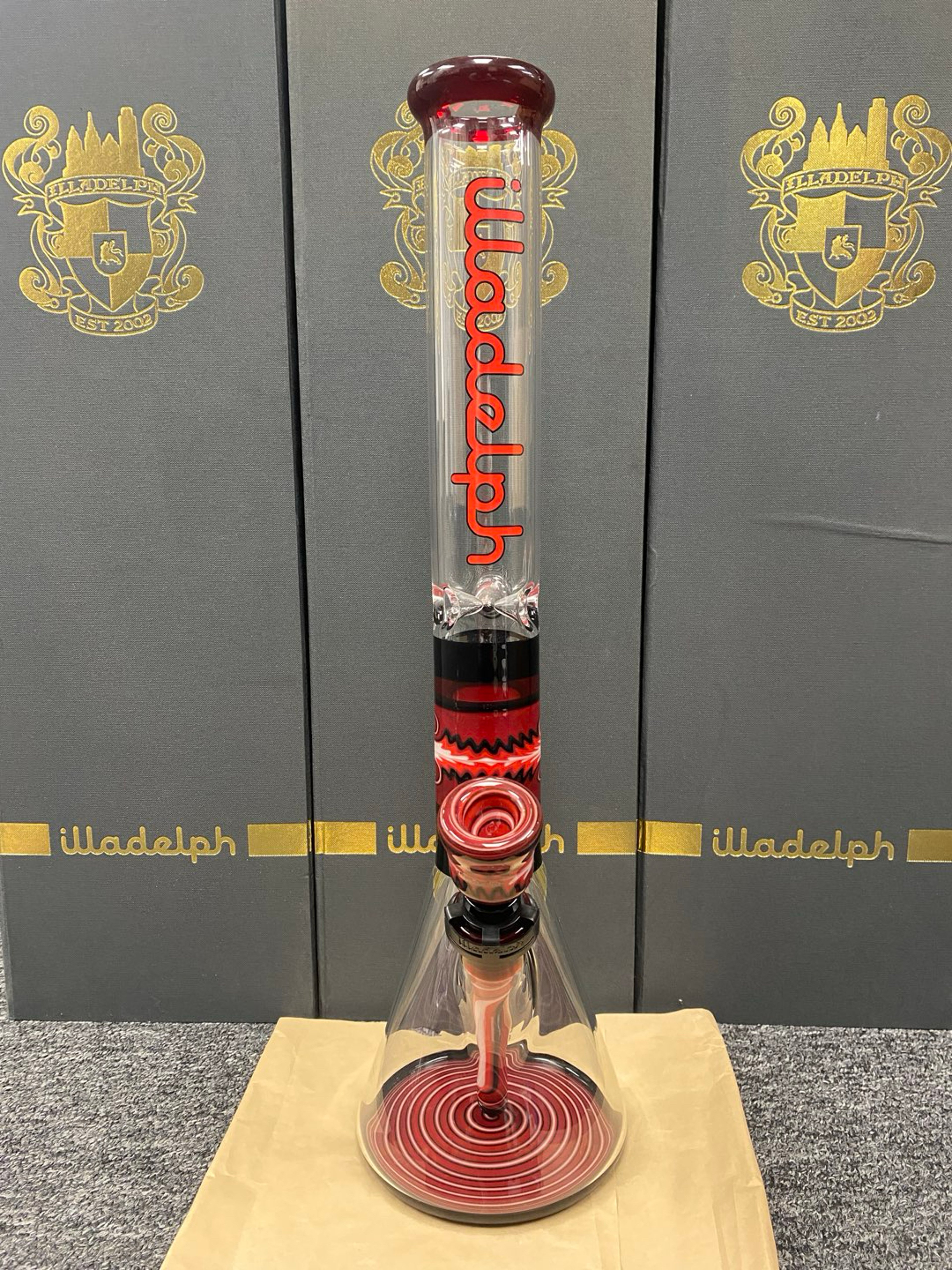 Illadelph Red & Black Worked Beaker image 0