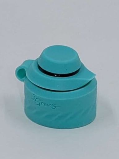 Preview pic of Puffco Pro Custom Teal Tie Dye Joystick Cap With Long Joystick