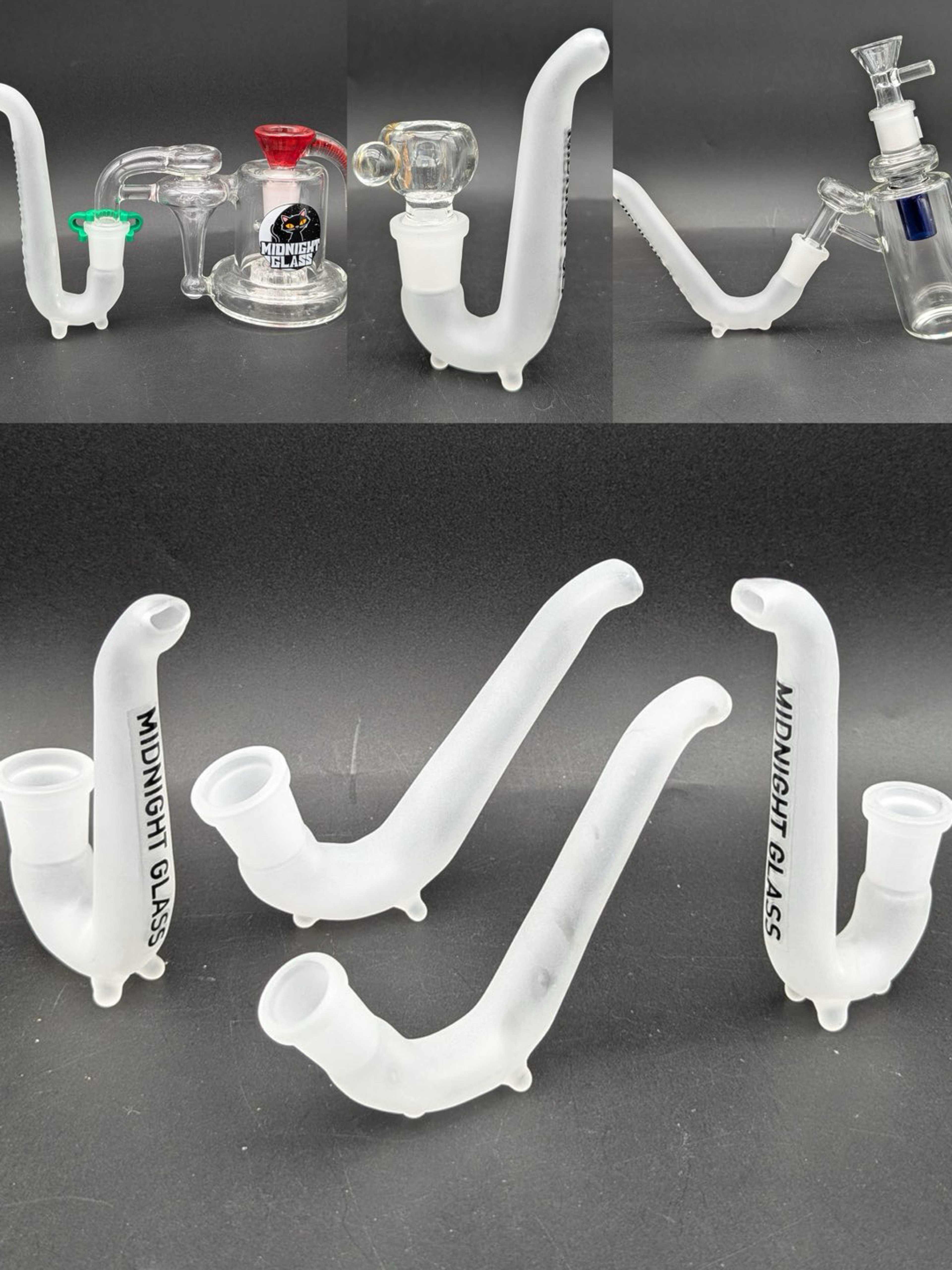Preview pic of MIDNIGHT GLASS J HOOK ASH CATCHER ADAPTER