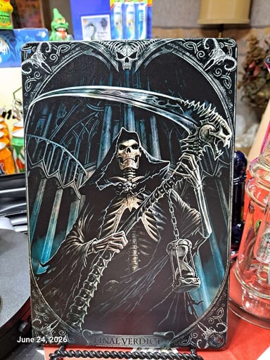 Preview pic of Decorative Stoner  Image Tin 8x12 Reaper Final Verdict