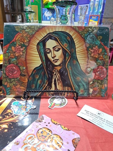 Preview pic of Decorative Stoner  Image Tin 8x12 Guadelupe