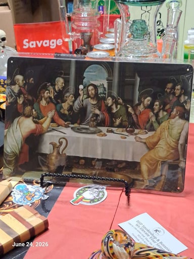 Preview pic of Decorative Stoner  Image Tin 8x12 The Last Supper