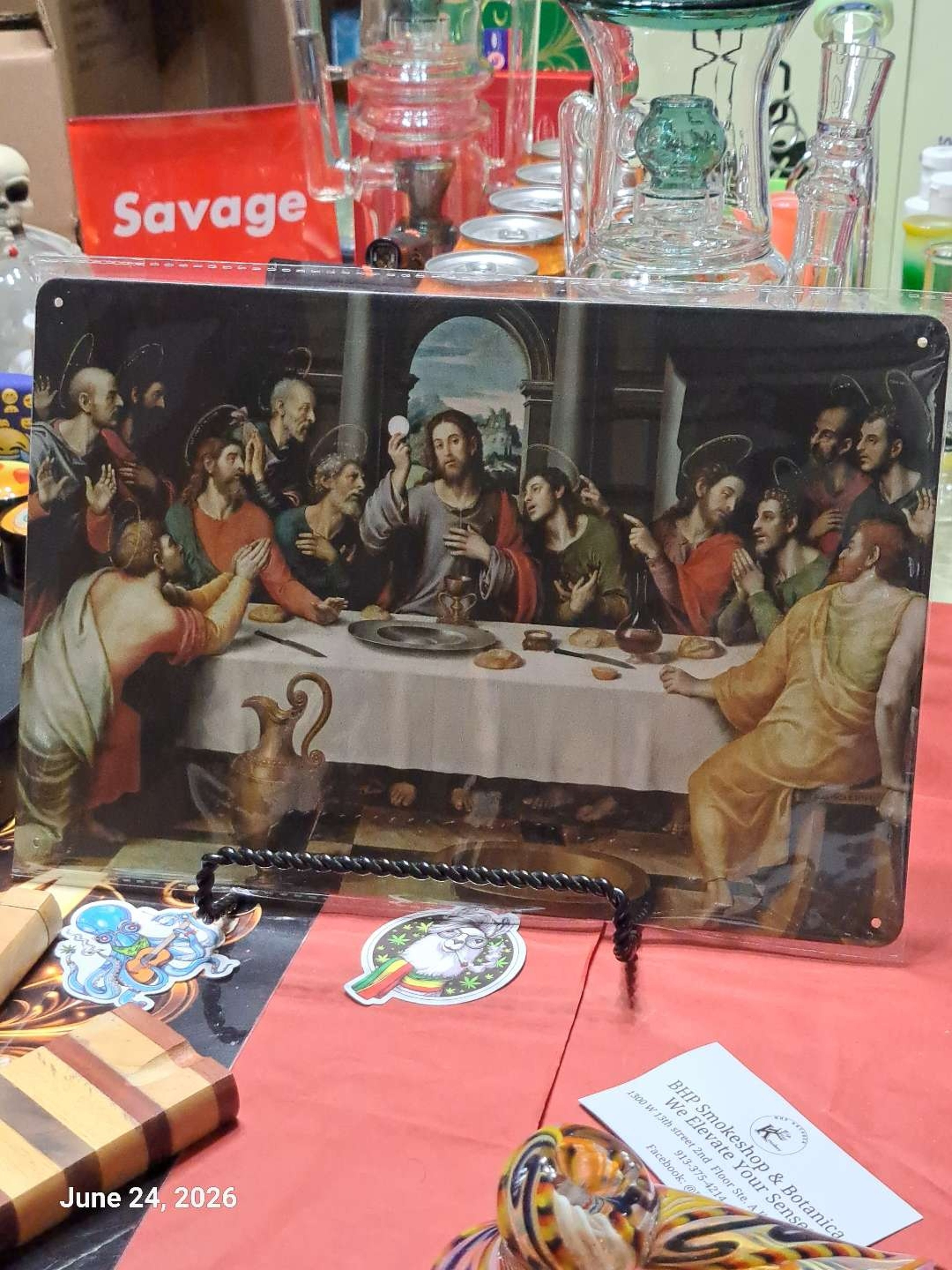 Preview pic of Decorative Stoner  Image Tin 8x12 The Last Supper