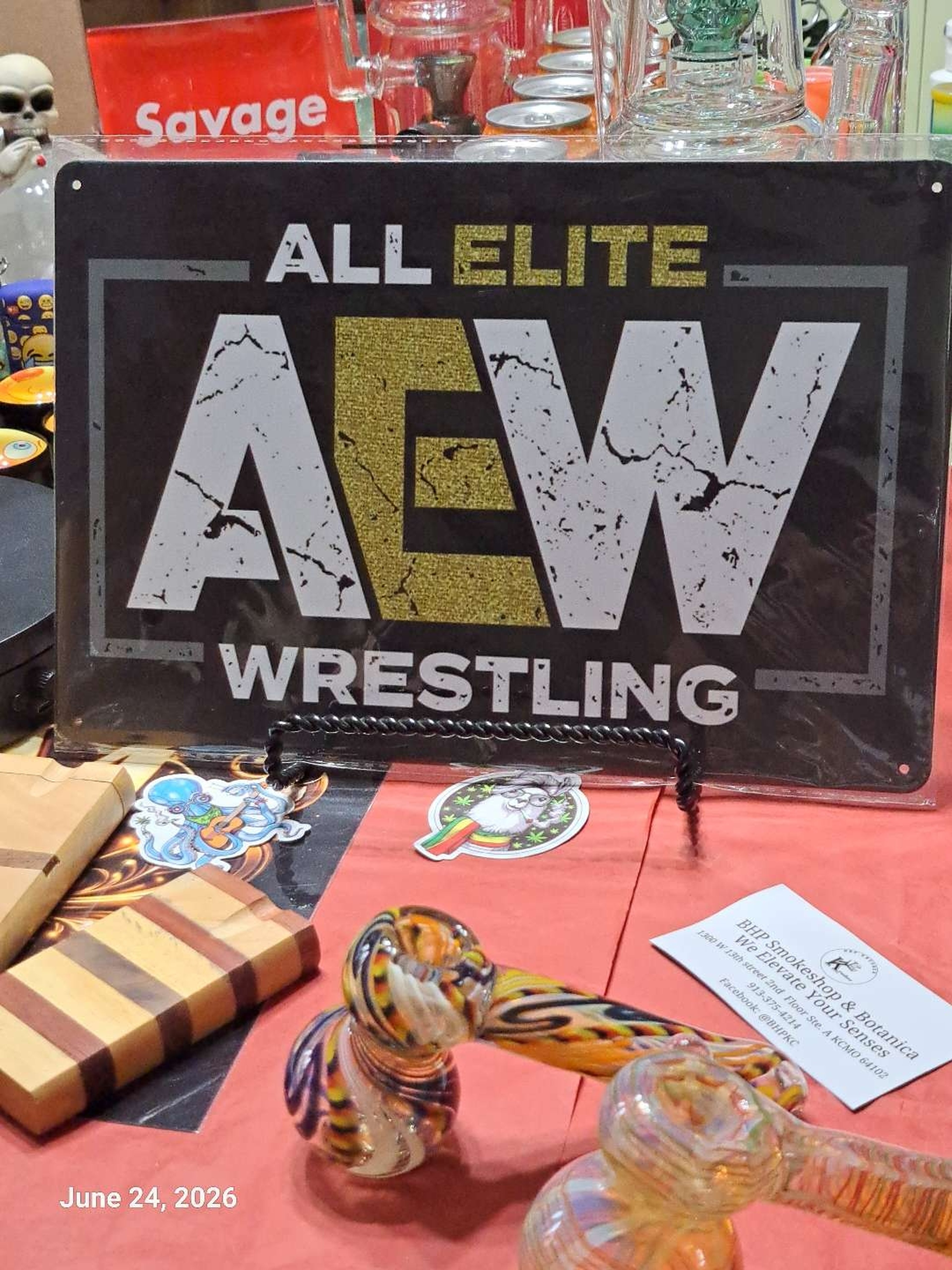 Preview pic of Decorative Stoner  Image Tin 8x12 AEW Elite Wrestling