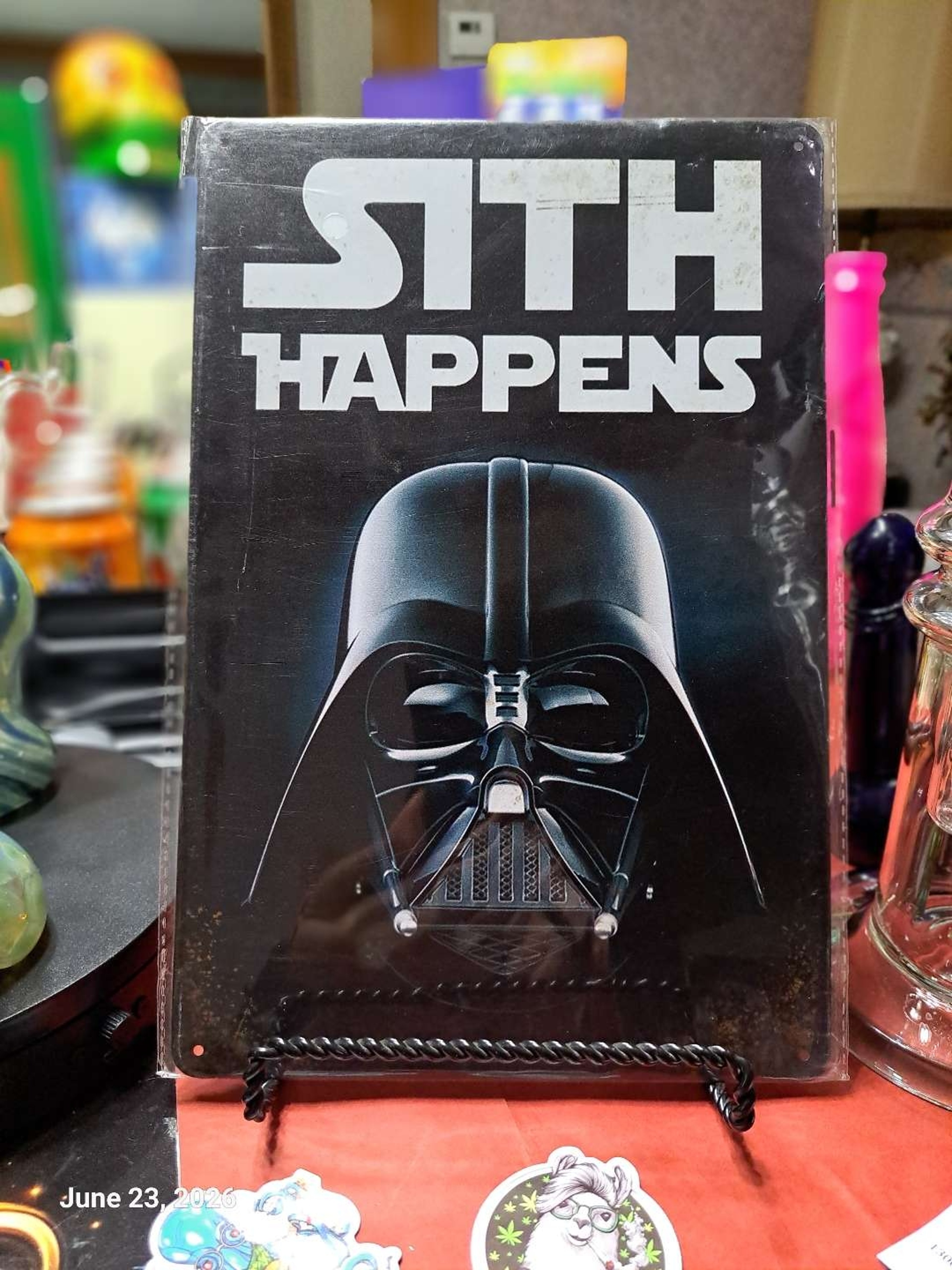 Preview pic of Decorative Stoner  Image Tin 8x12 Sith Happens