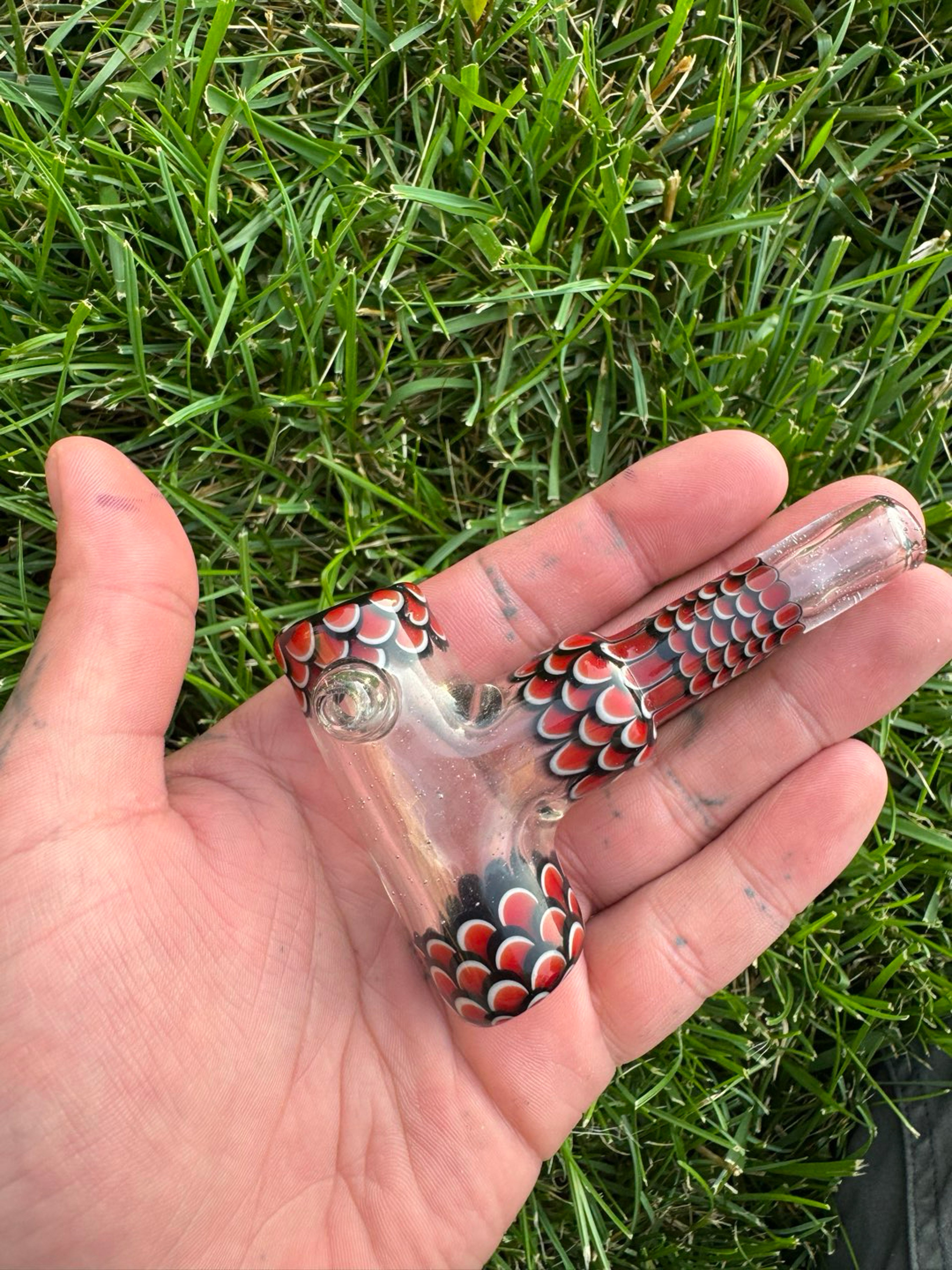 Timeless glass dot stack corn cob pipe image 0