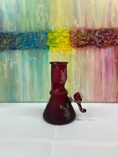 Preview pic of Playboy Bunny 6” Bong Red Glass