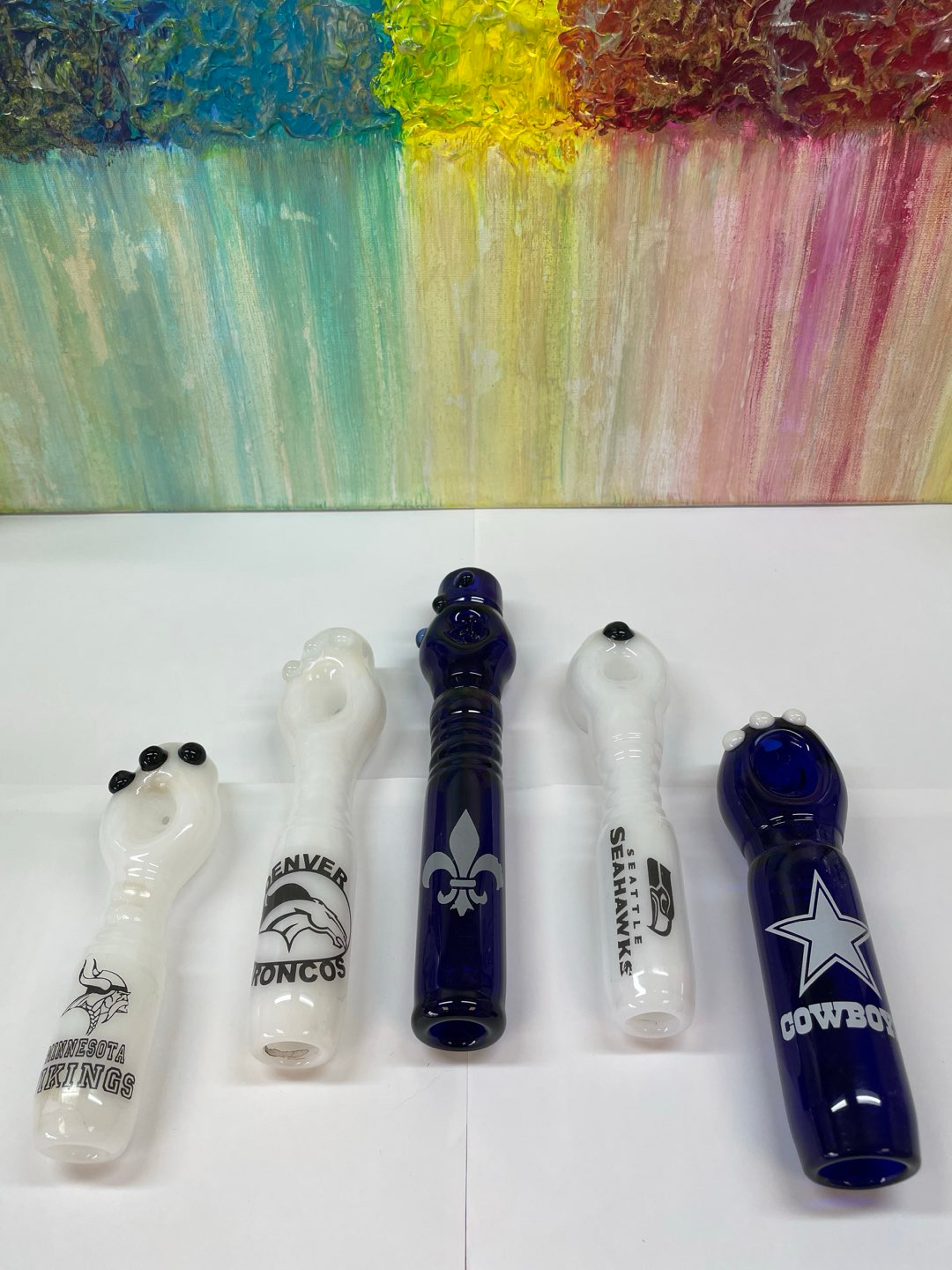 Preview pic of NFL Themed Spoon Hand Pipes Bundle
