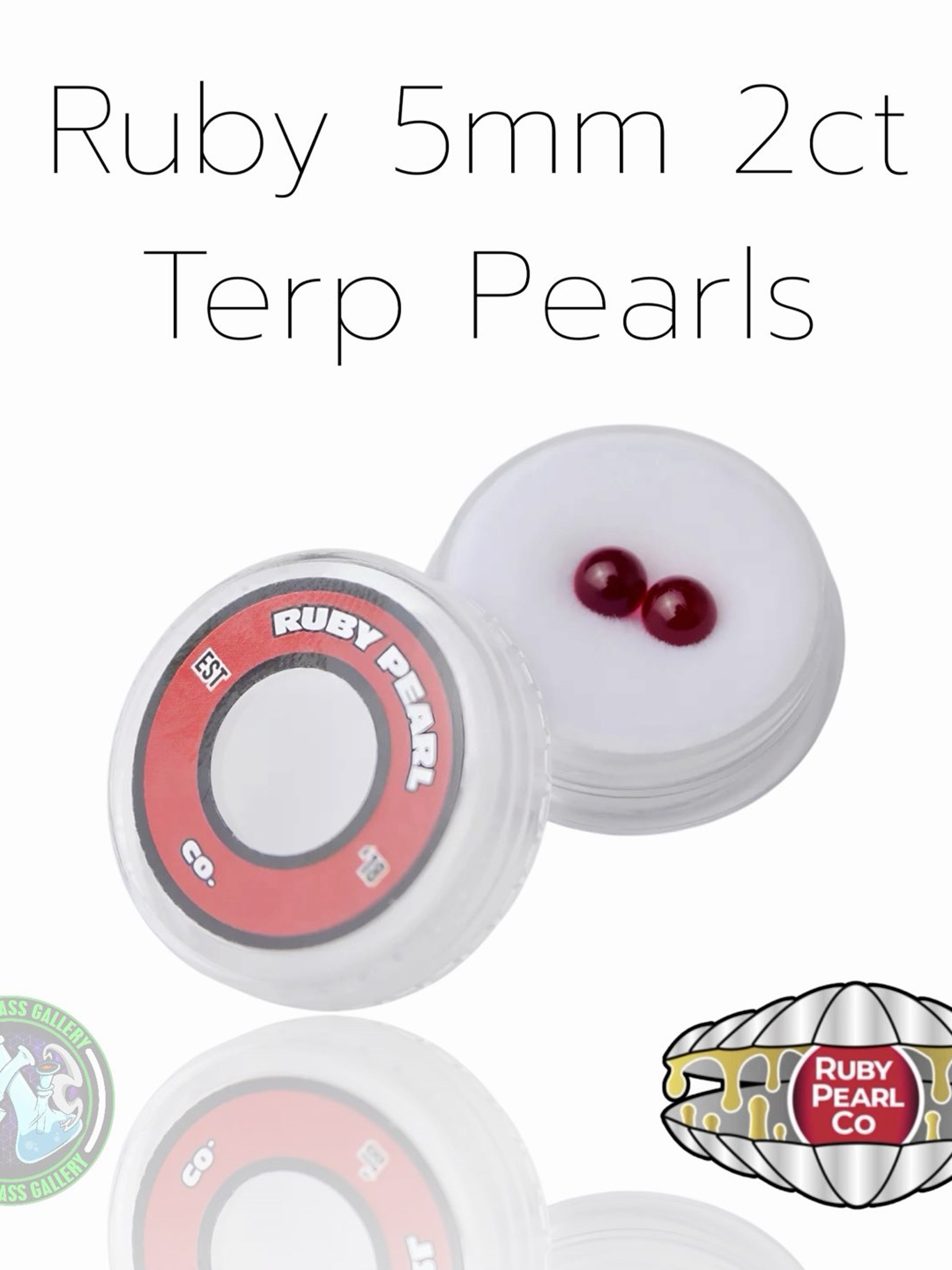 Ruby Pearl Co - Terp Pearl - Ruby 5mm 2ct image 0