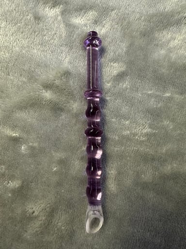 Preview pic of Purple Glass Scoop Dab Tool