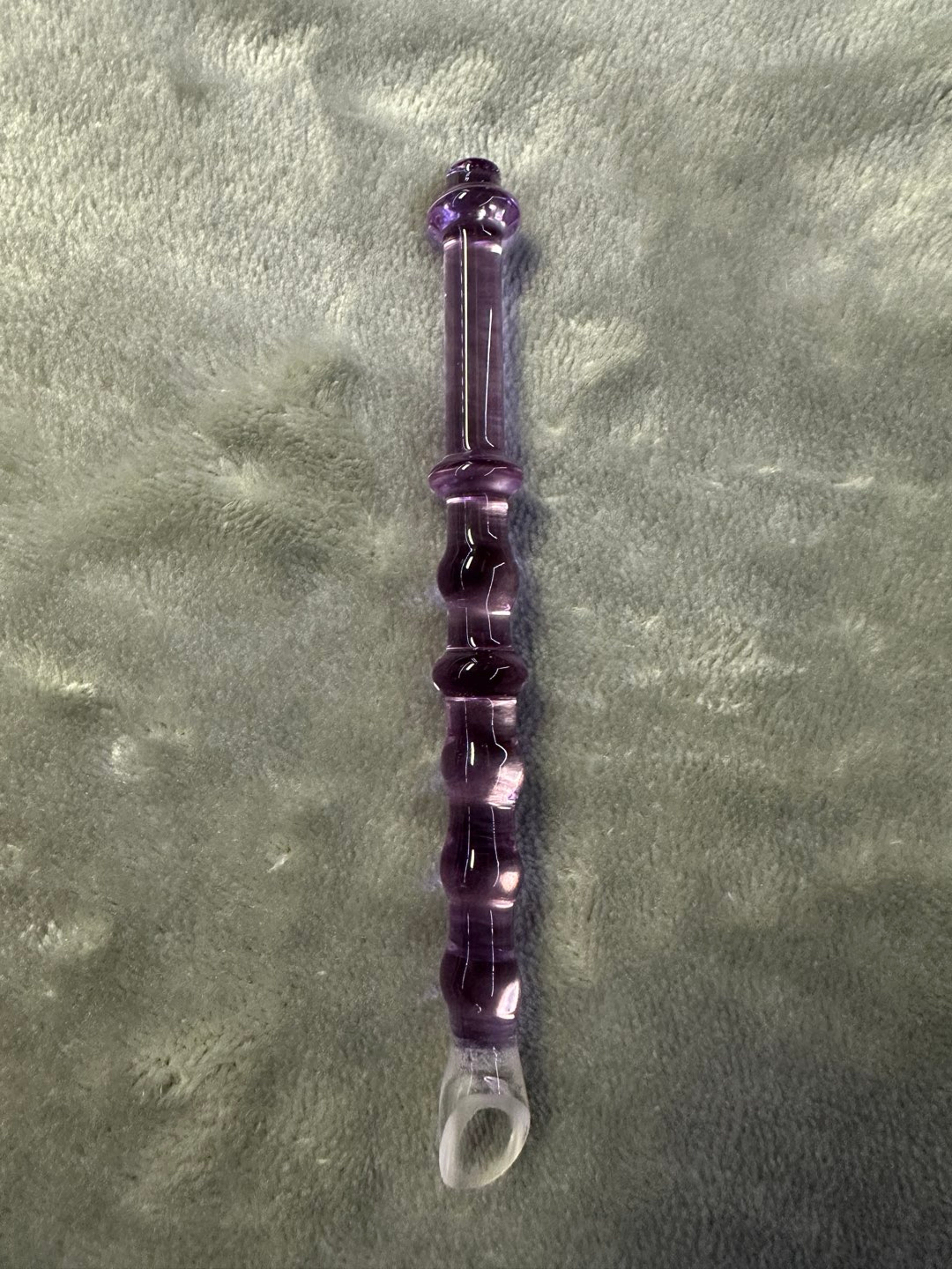 Preview pic of Purple Glass Scoop Dab Tool
