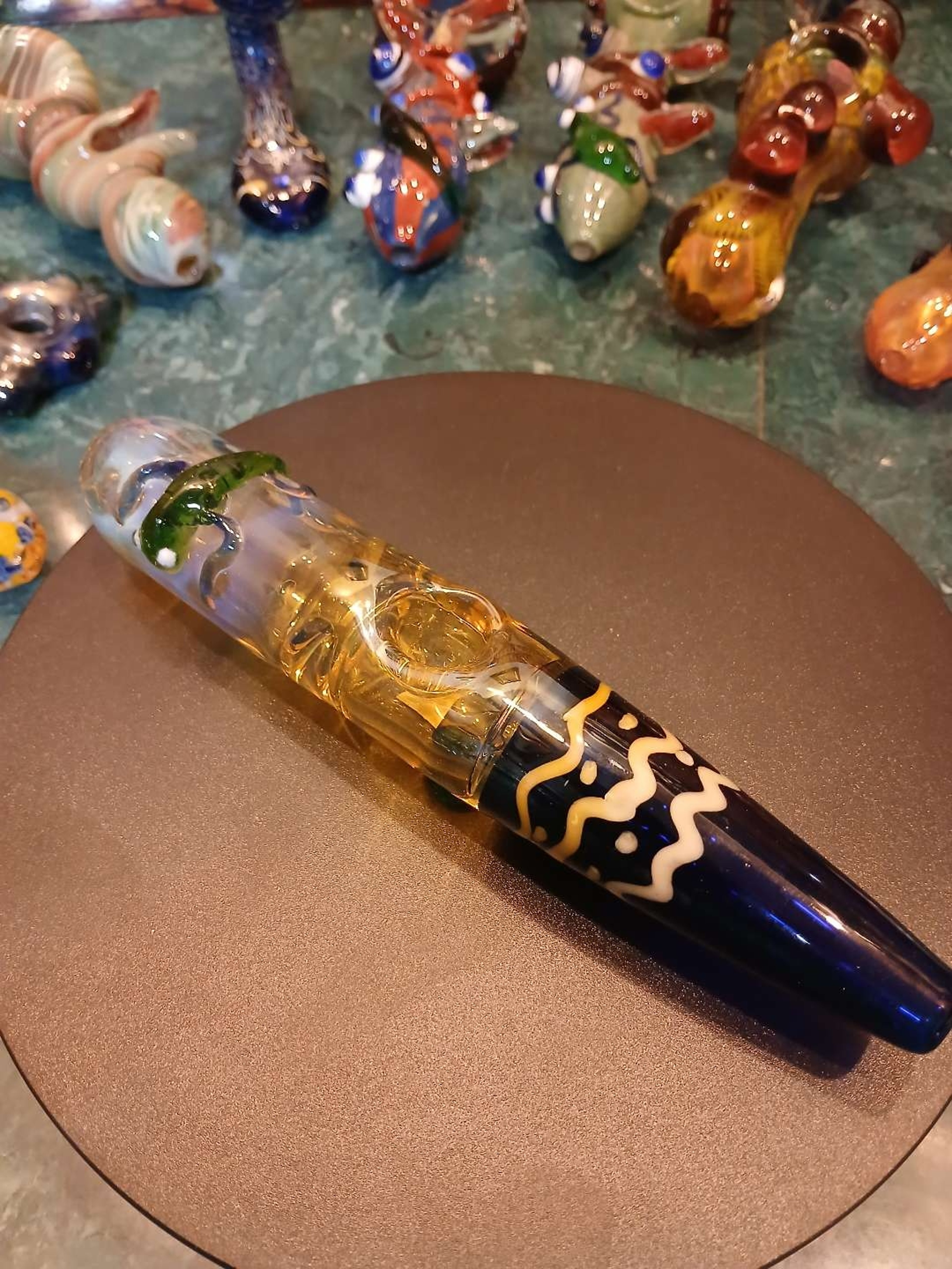 Preview pic of Gold Fumed Steam Roller Heady Glass