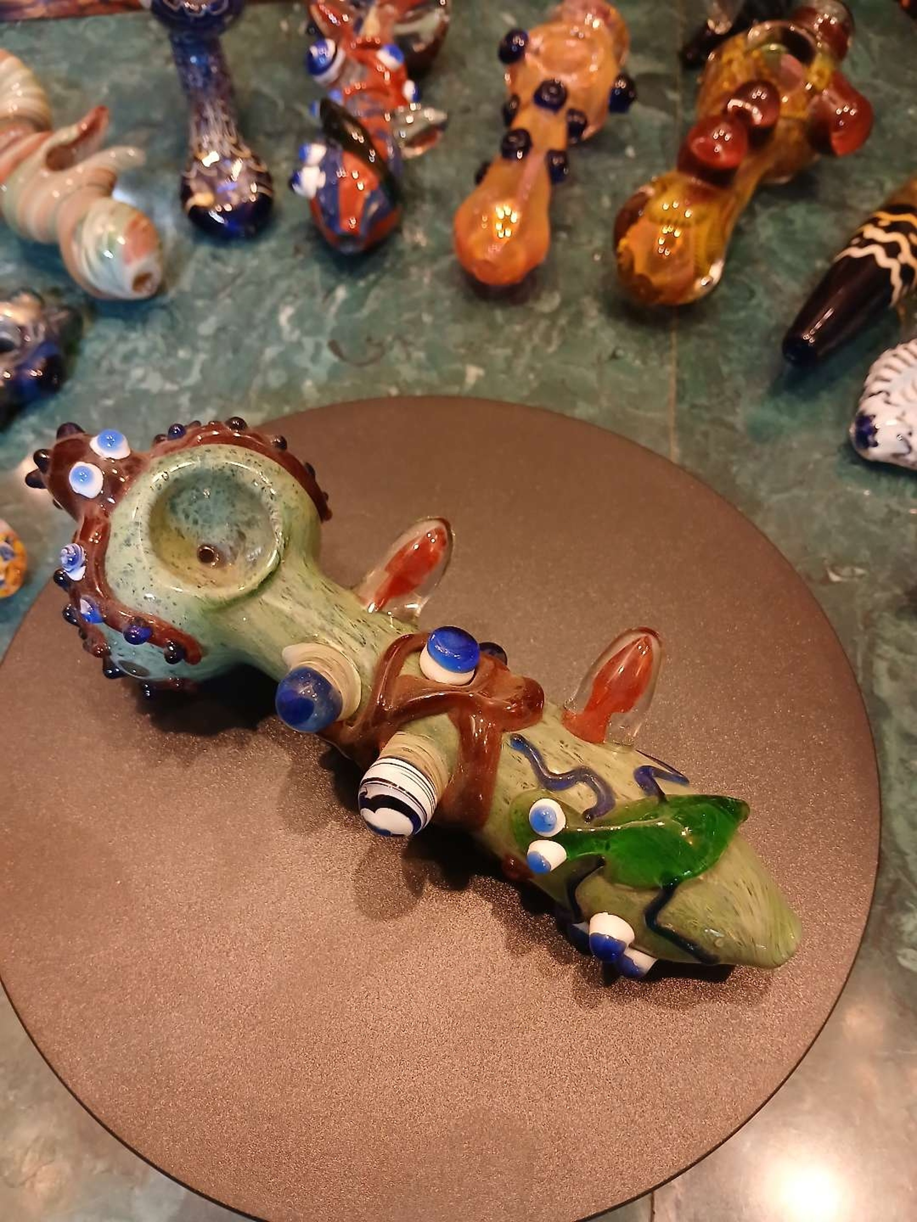 Sea Friends Green Heady Spoon Octopus image 0