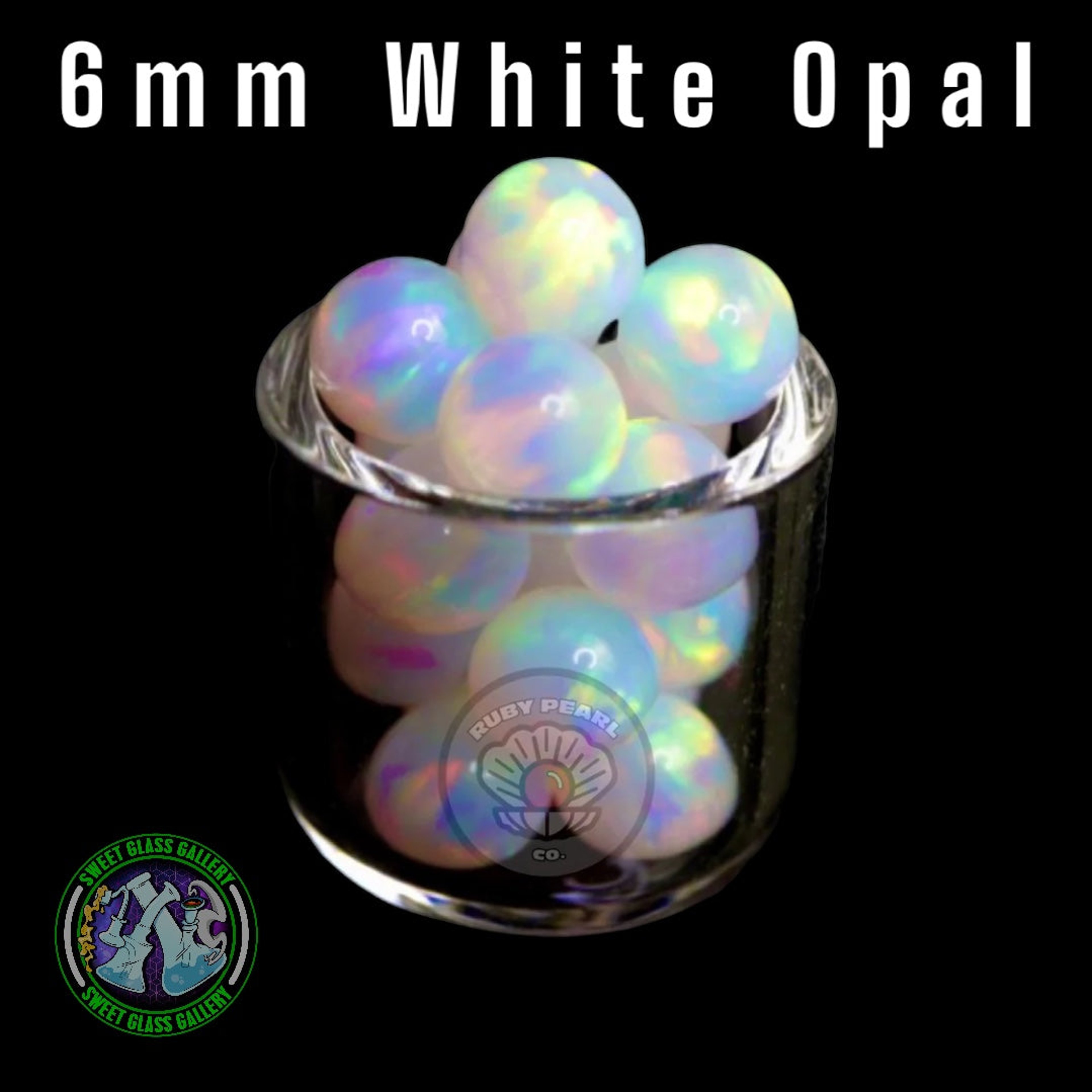 Preview pic of Ruby Pearl Co - Terp Pearl - Opal 6mm - White