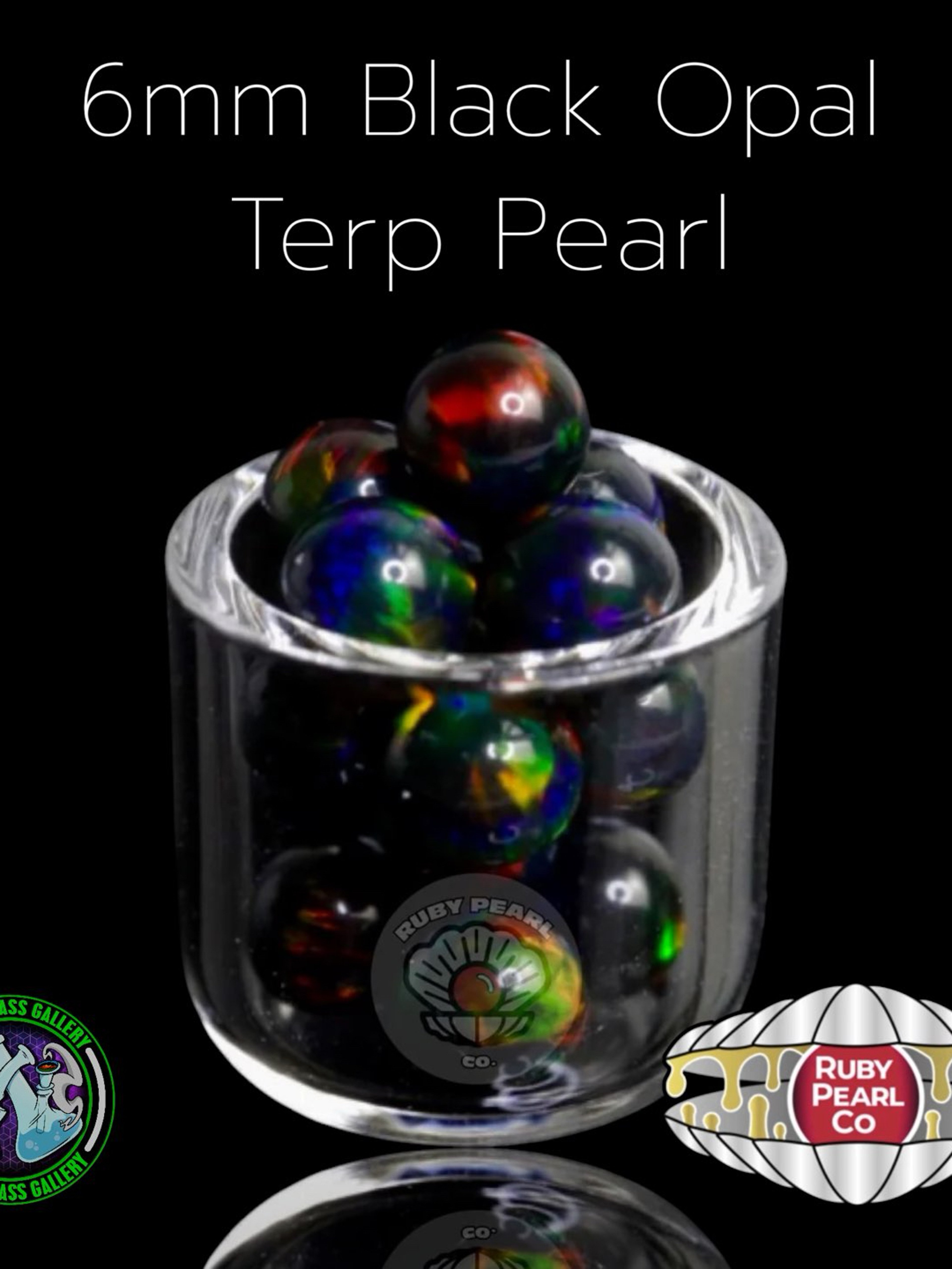 Preview pic of Ruby Pearl Co - Terp Pearl - Opal 6mm - Black