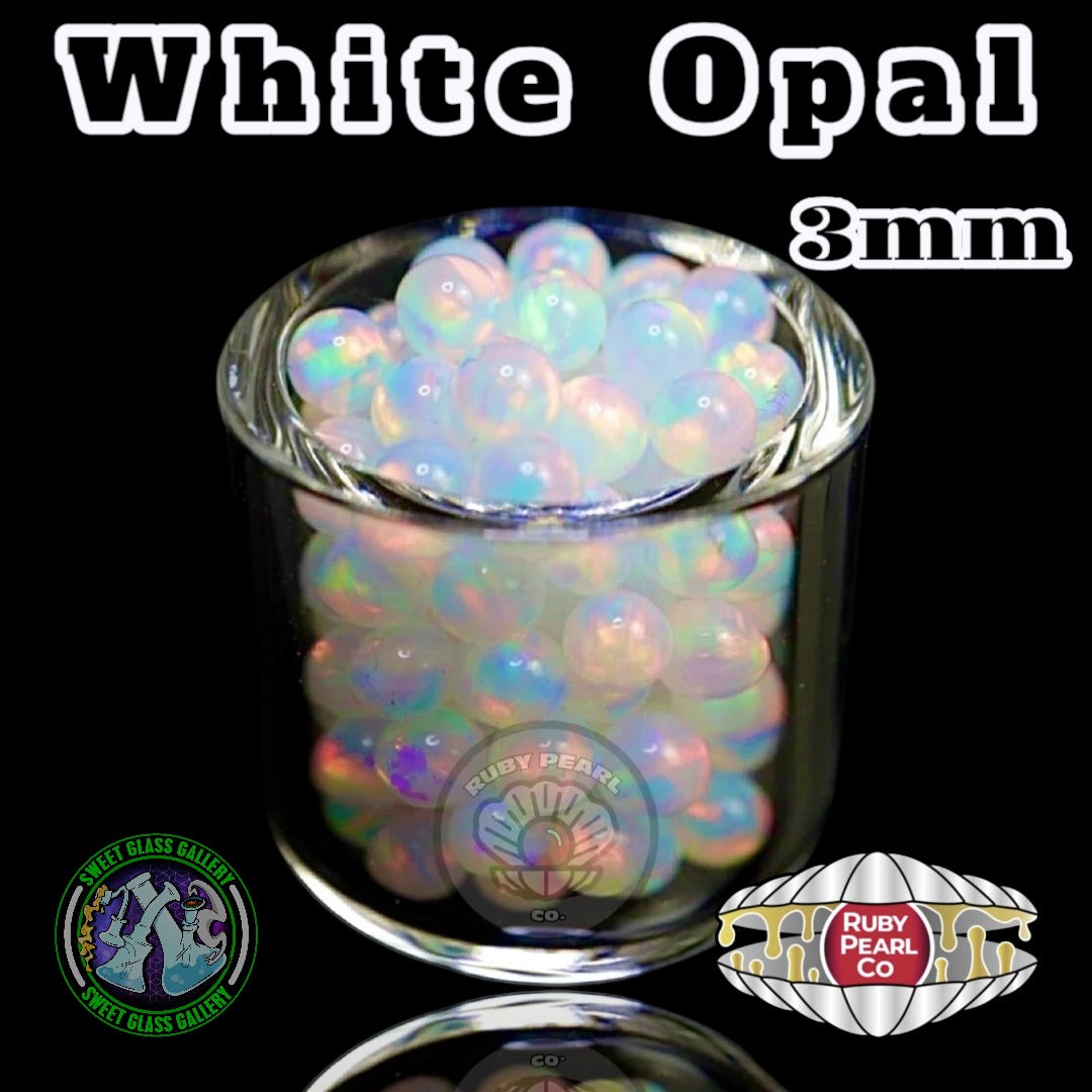 Preview pic of Ruby Pearl Co - Terp Pearl - Opal 3mm - White