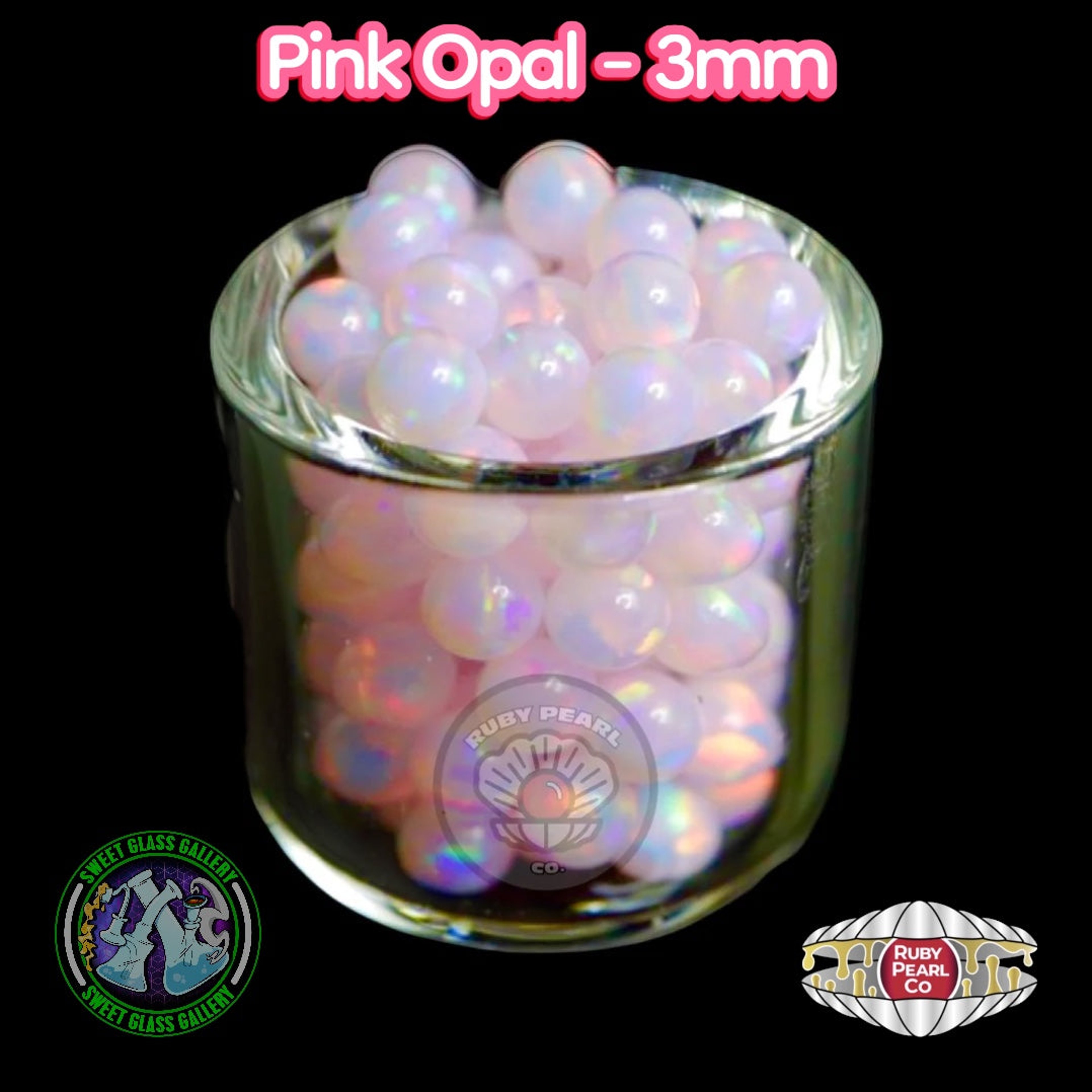 Preview pic of Ruby Pearl Co - Terp Pearl - Opal 3mm - Pink
