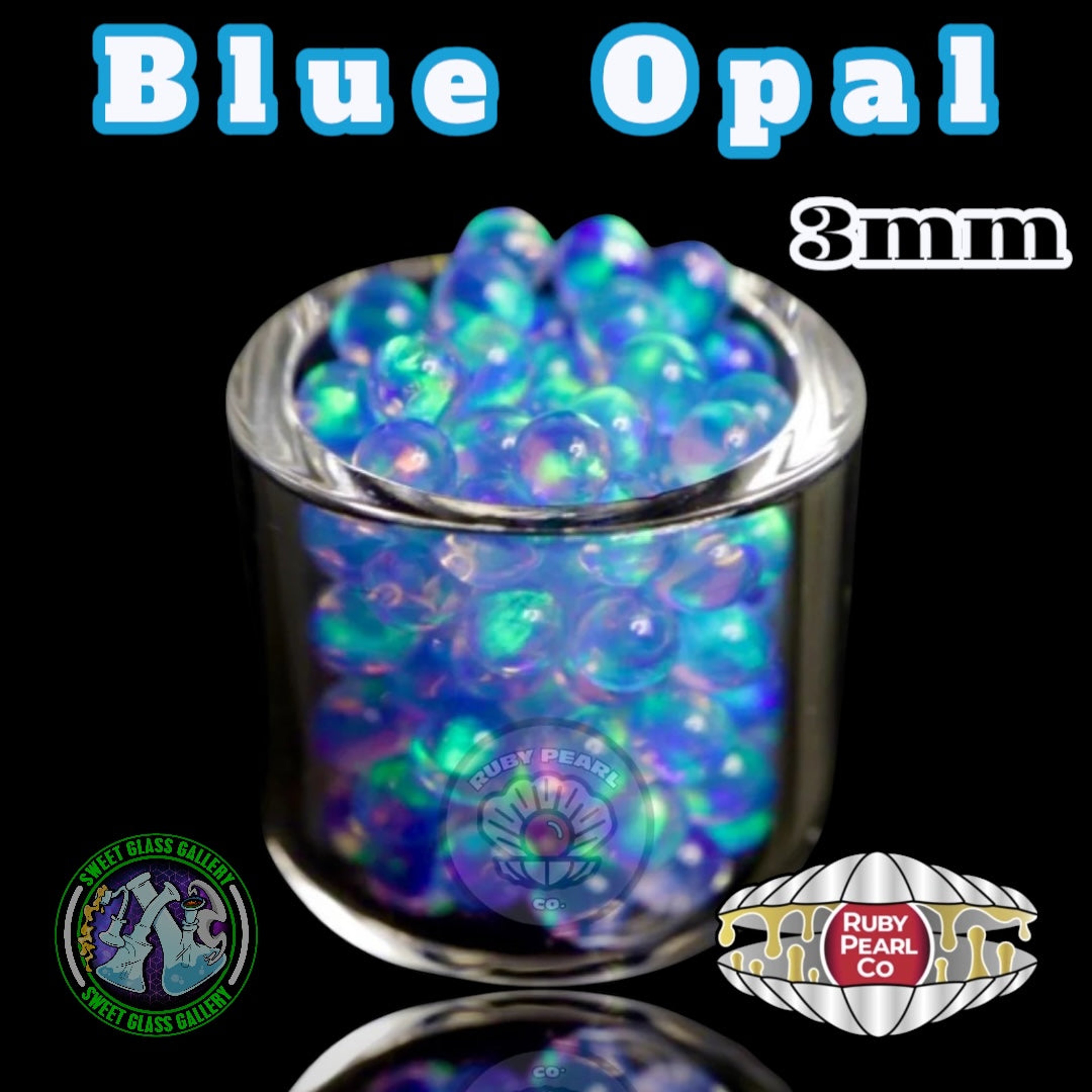 Preview pic of Ruby Pearl Co - Terp Pearl - Opal 3mm - Blue