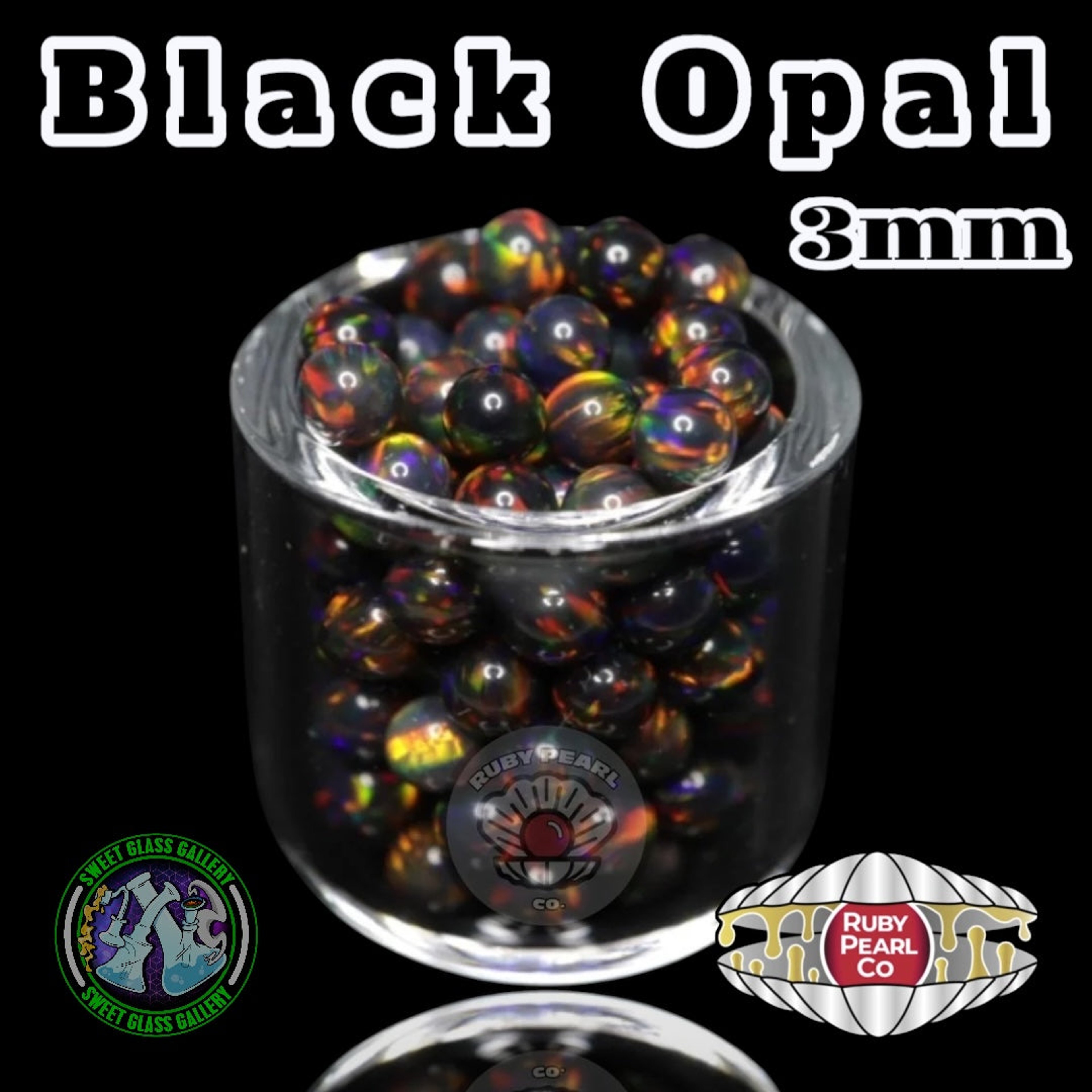 Preview pic of Ruby Pearl Co - Terp Pearl - Opal 3mm - Black