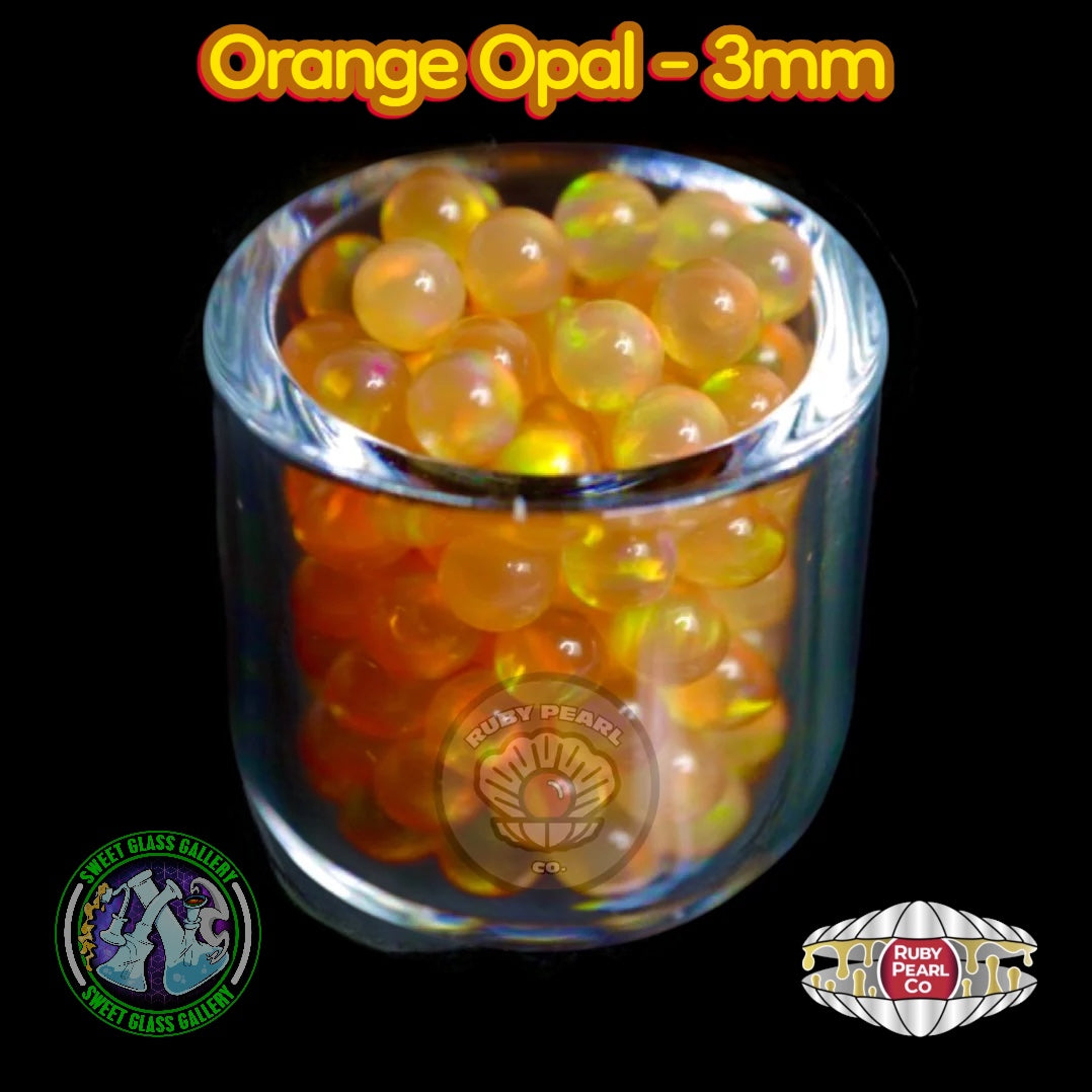 Preview pic of Ruby Pearl Co - Terp Pearl - Opal 3mm - Orange
