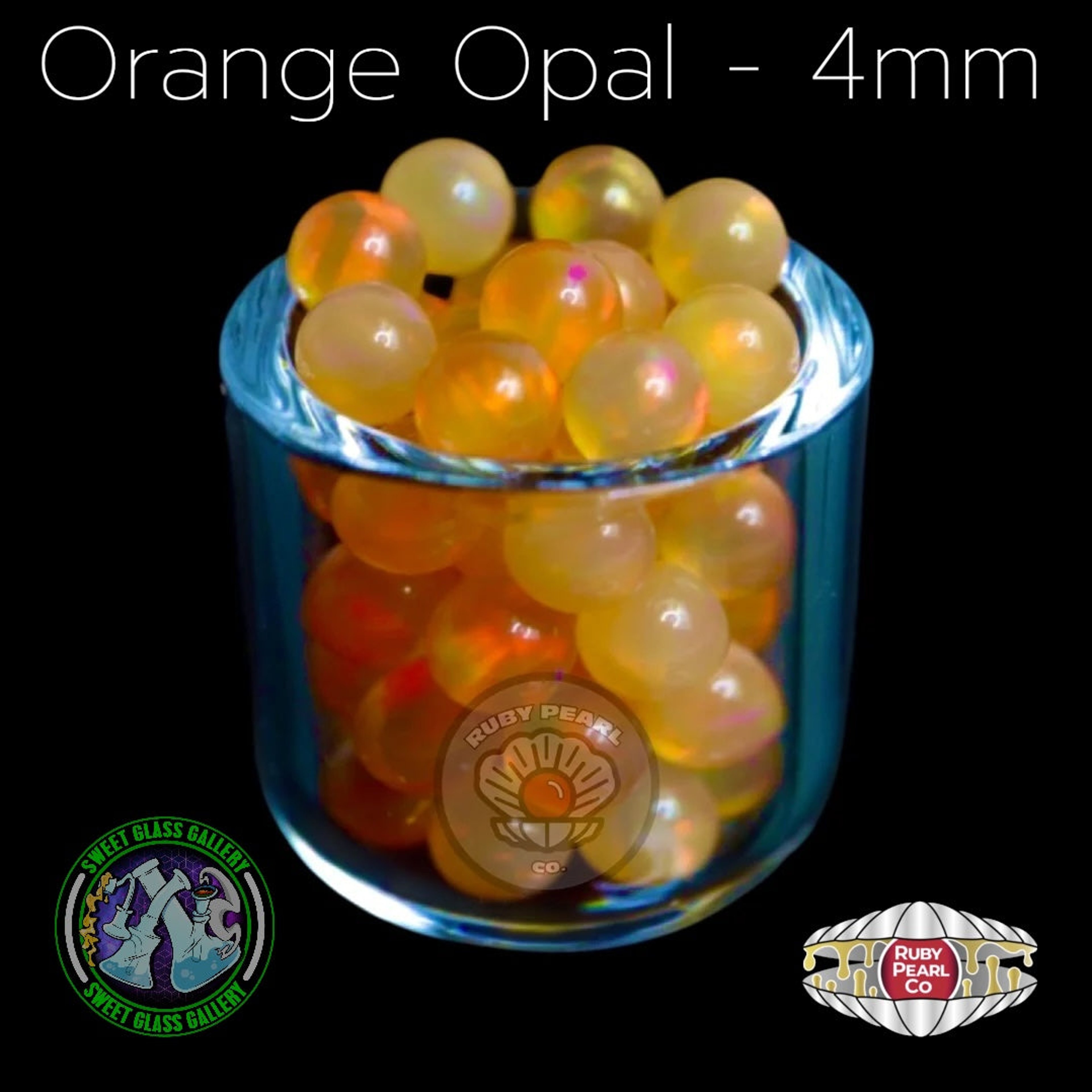 Preview pic of Ruby Pearl Co - Terp Pearl - Opal 4mm - Orange