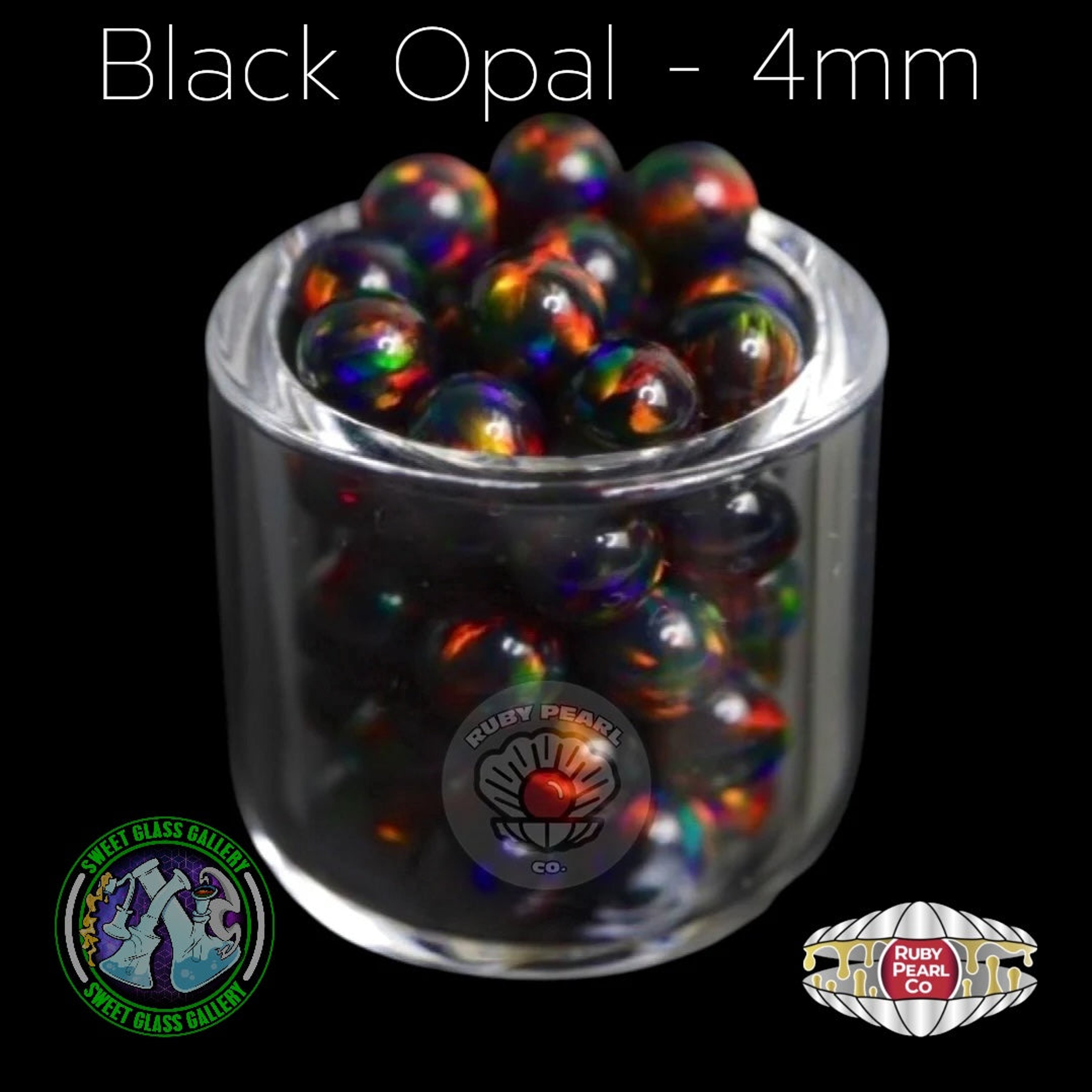 Preview pic of Ruby Pearl Co - Terp Pearl - Opal 4mm - Black