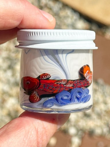 Preview pic of Red Koi Fish Jar