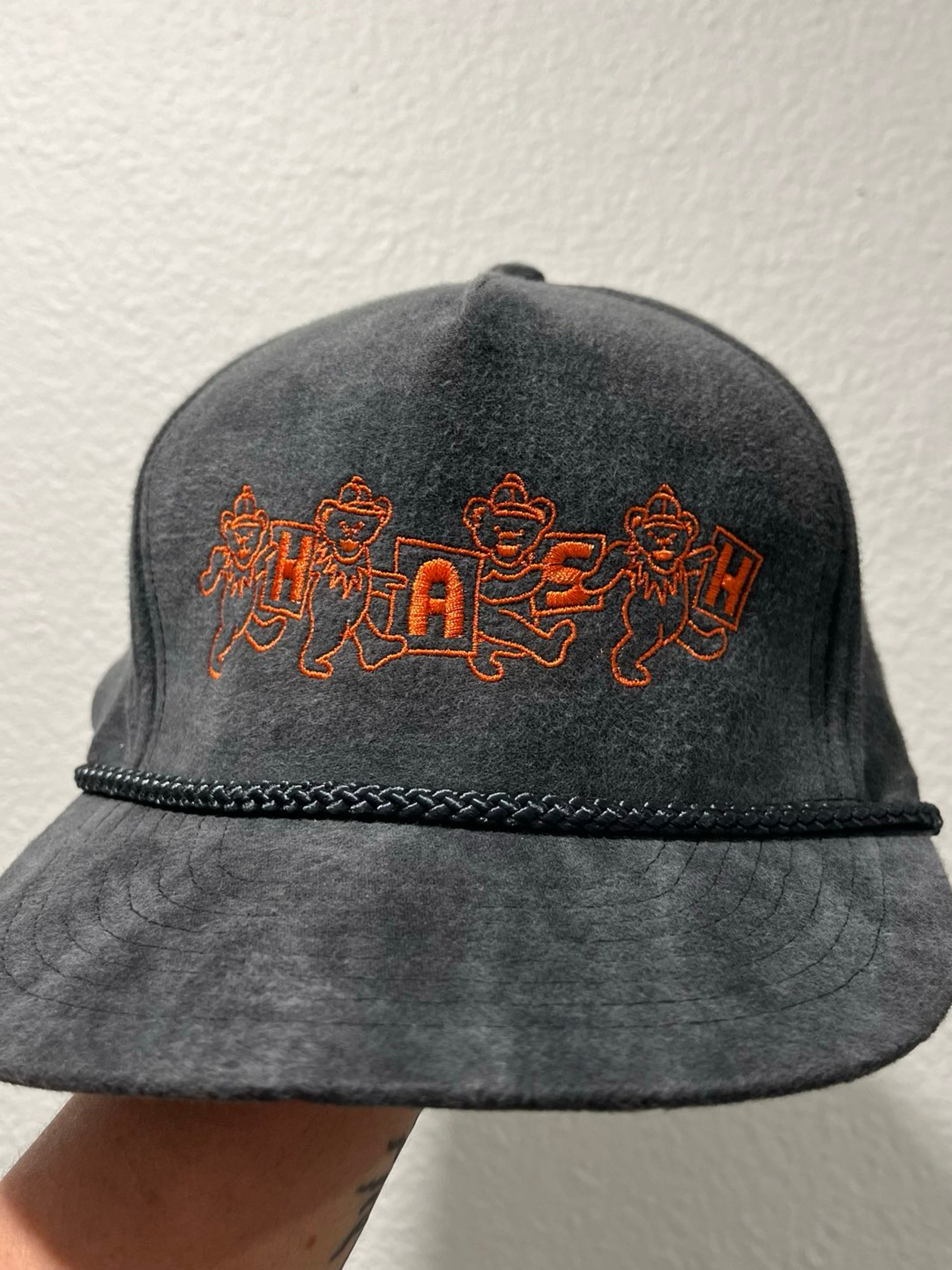 Preview pic of Allmyhatsaredead Suede Snap Back