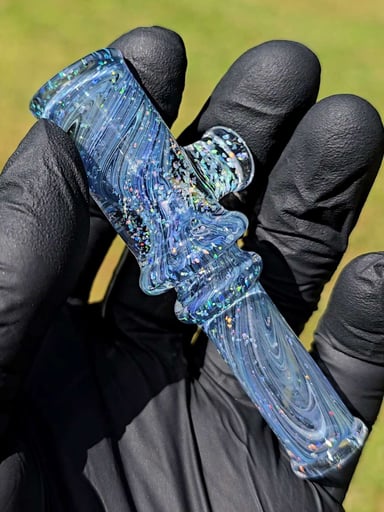 Preview pic of Crushed Opal Suminagashi Chillum