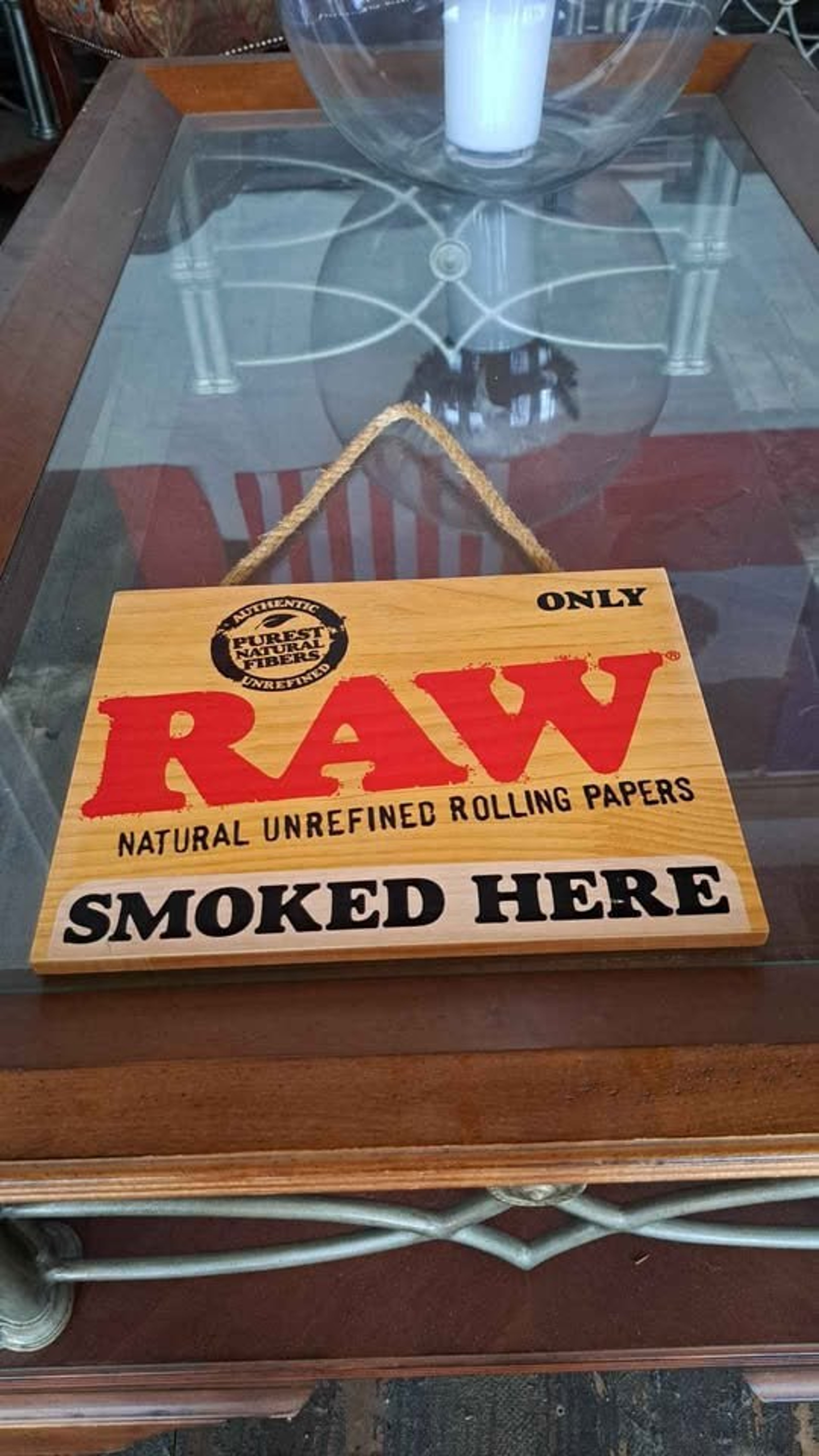 Preview pic of Wooden RAW Sign
