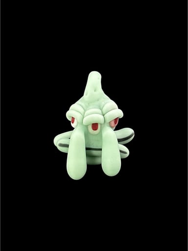 Preview pic of Brand New Fonzie Glass Monster Squidword Pendant