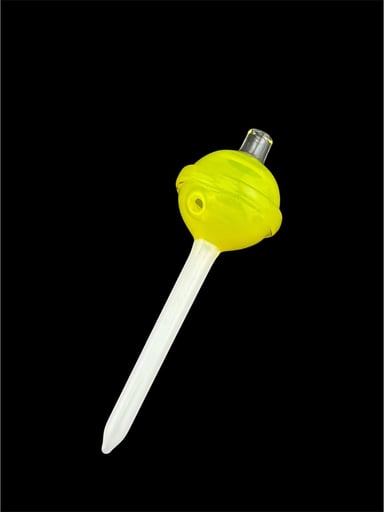 Preview pic of Brand New Emperial Yum Yellow Lolipop Bubble Cap hollow w/dabber