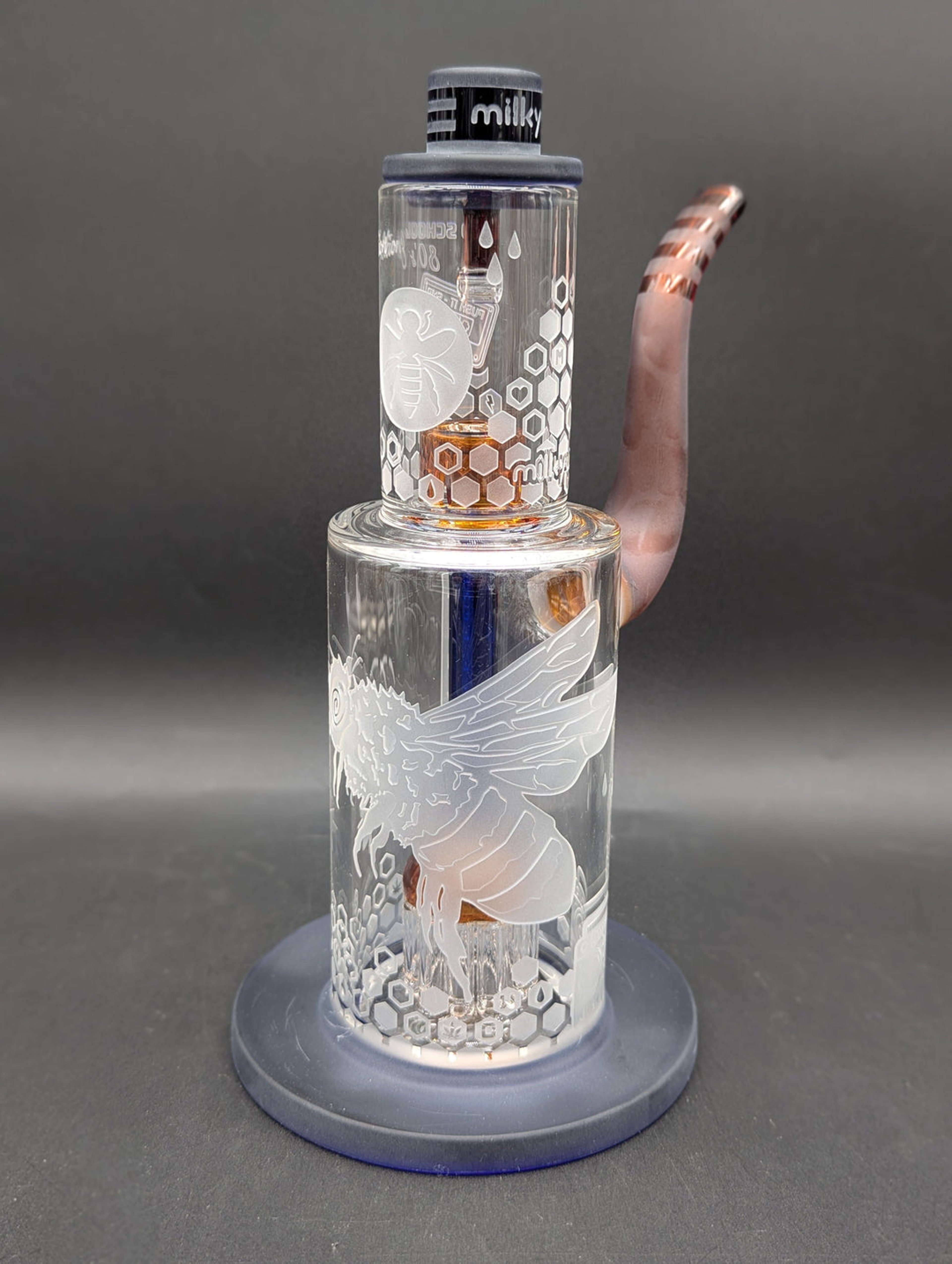 MILKYWAY GLASS HASH HIVE 9″ HASH RIG image 0