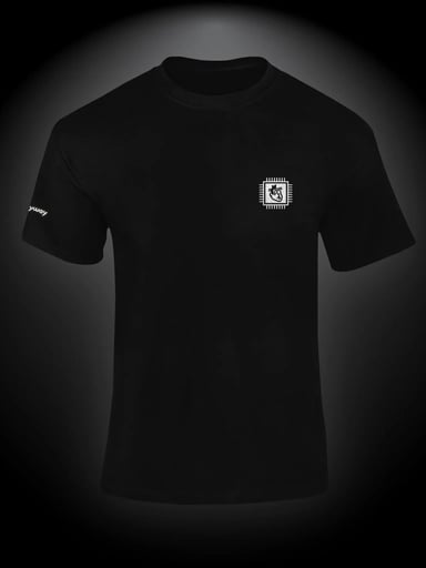 Preview pic of MILKYWAY GLASS HEART MICROSCHIP TSHIRT