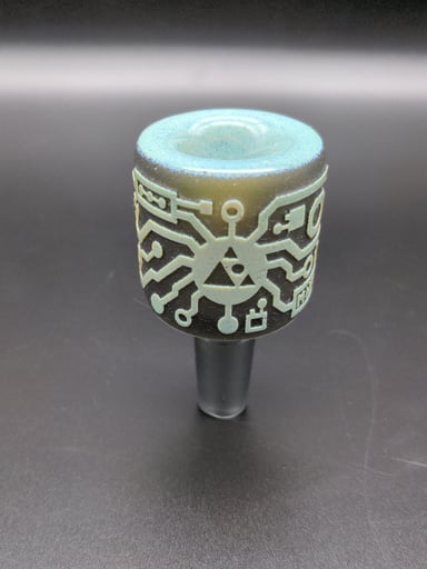 Preview pic of MILKYWAY GLASS "CIRCUITBOARD: SHADOW ART" BOWL 14MM