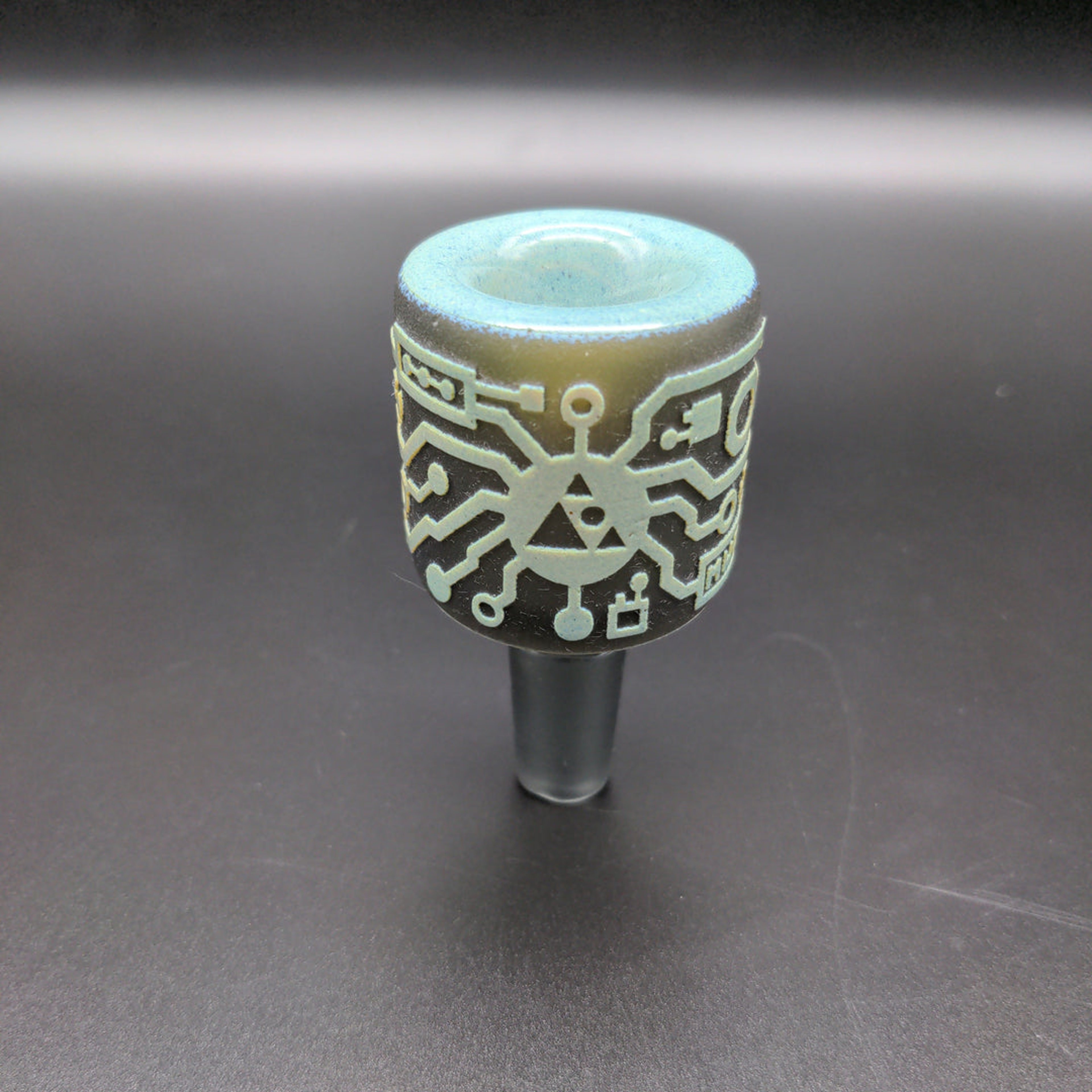 Preview pic of MILKYWAY GLASS "CIRCUITBOARD: SHADOW ART" BOWL 14MM