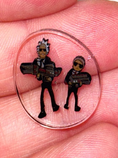 Preview pic of Rick & Morty Men in Black Coin