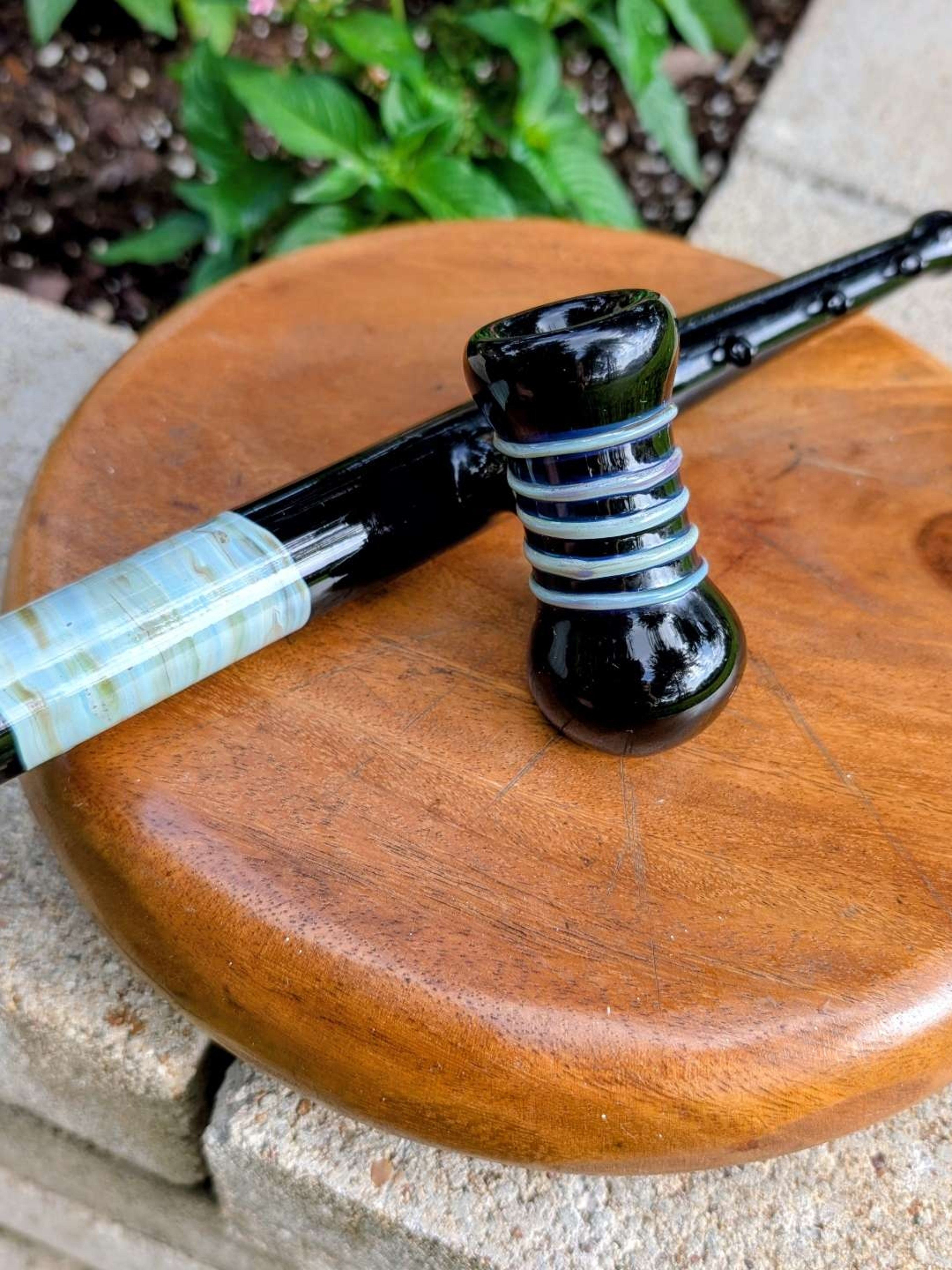 Preview pic of The Catch of the Day: Hand-Blown Borosilicate Fishing Pole Hammer Pipe