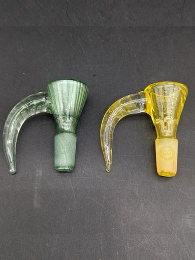 Preview pic of GREEK GLASS FULL COLOR 14MM 4 HOLE SLIDE