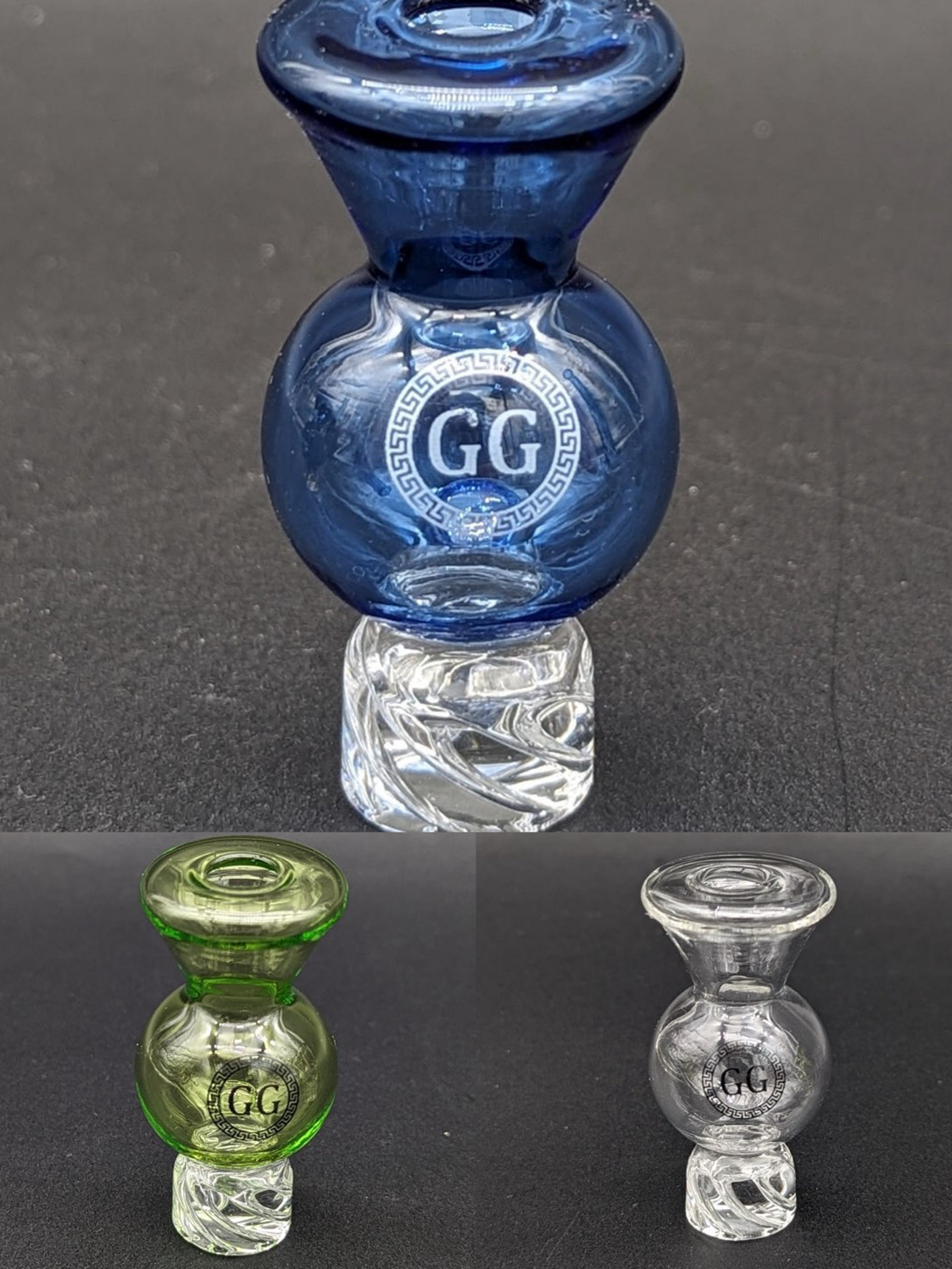 Preview pic of GREEK GLASS BUBBLE SPINNER CAP