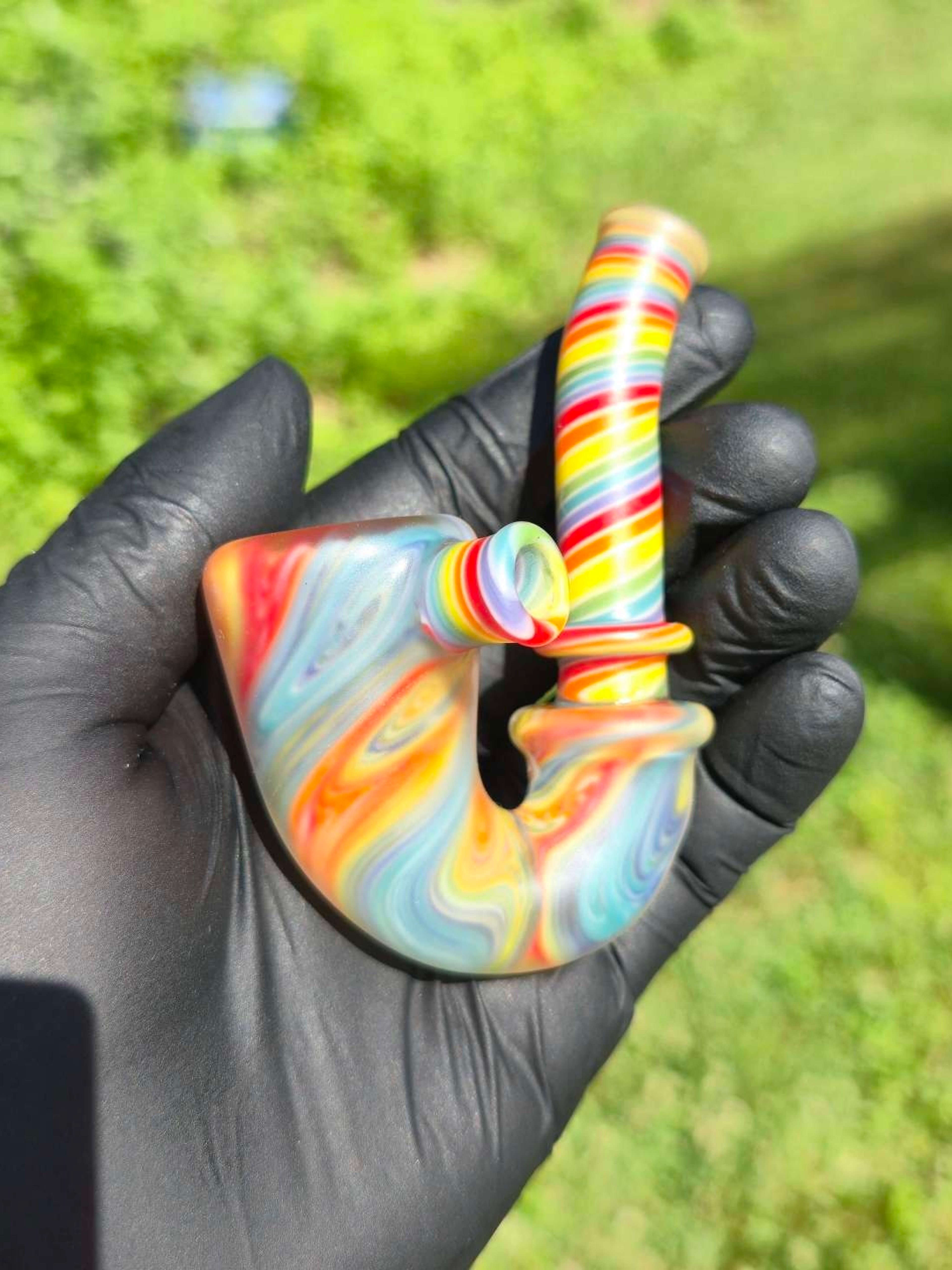 Frosted Rainbow Suminagashi Sherlock image 0