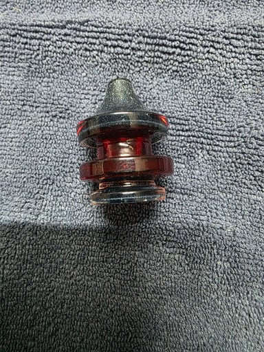 Preview pic of Dglassart pivot top in steel wool and pomegranate.