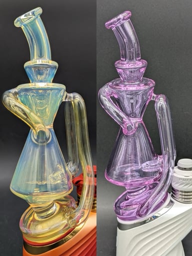 Preview pic of GREEK GLASS PUFFCO PEAK RECYCLER ATTACHMENT