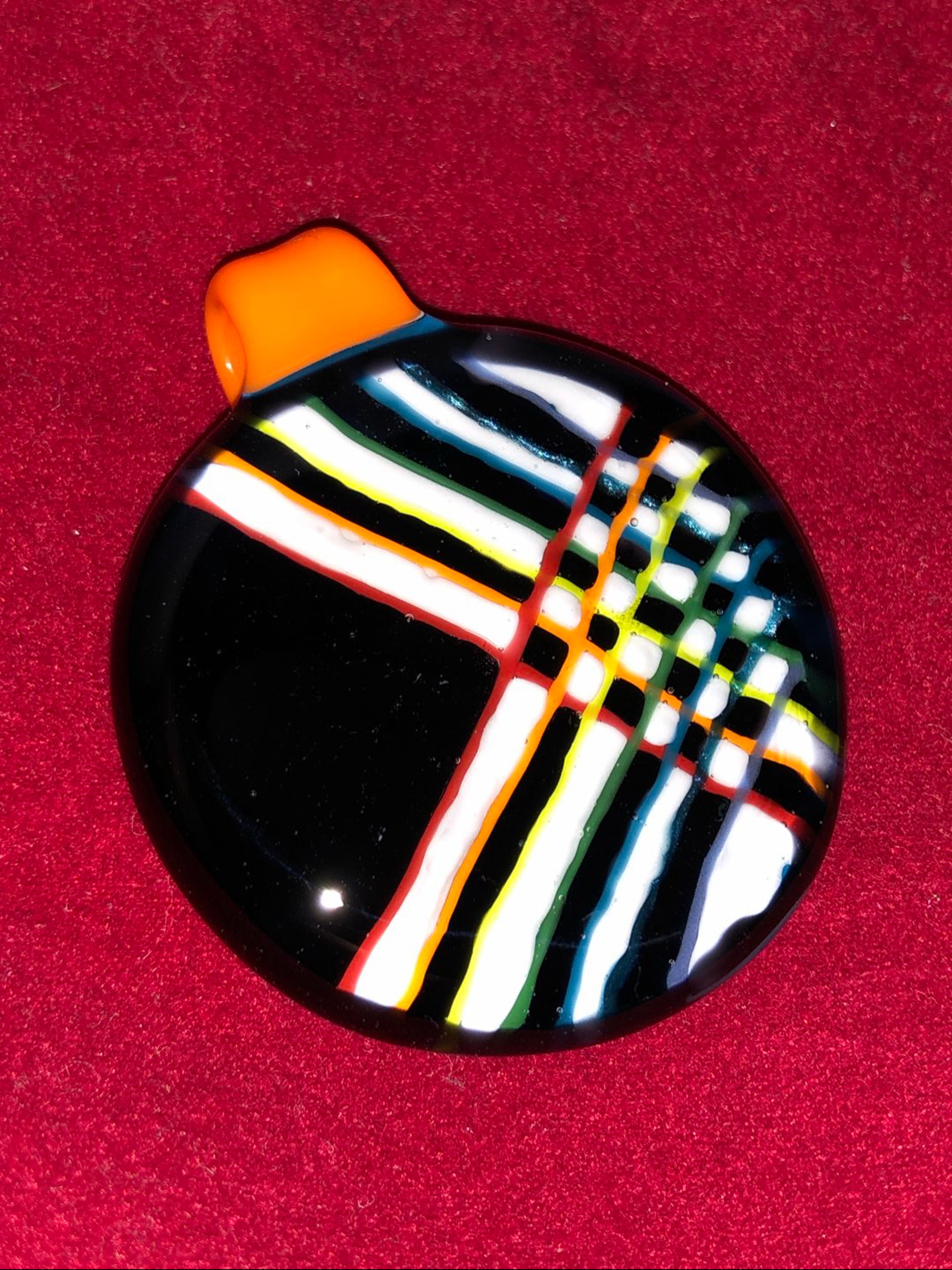 Robo Glass Optical Illusion Pendant image 0