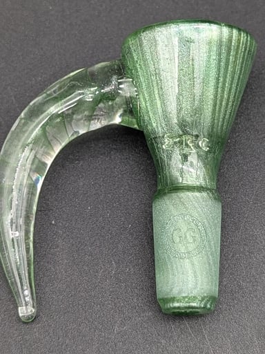 Preview pic of GREEK GLASS FULL COLOR 14MM 4 HOLE SLIDE