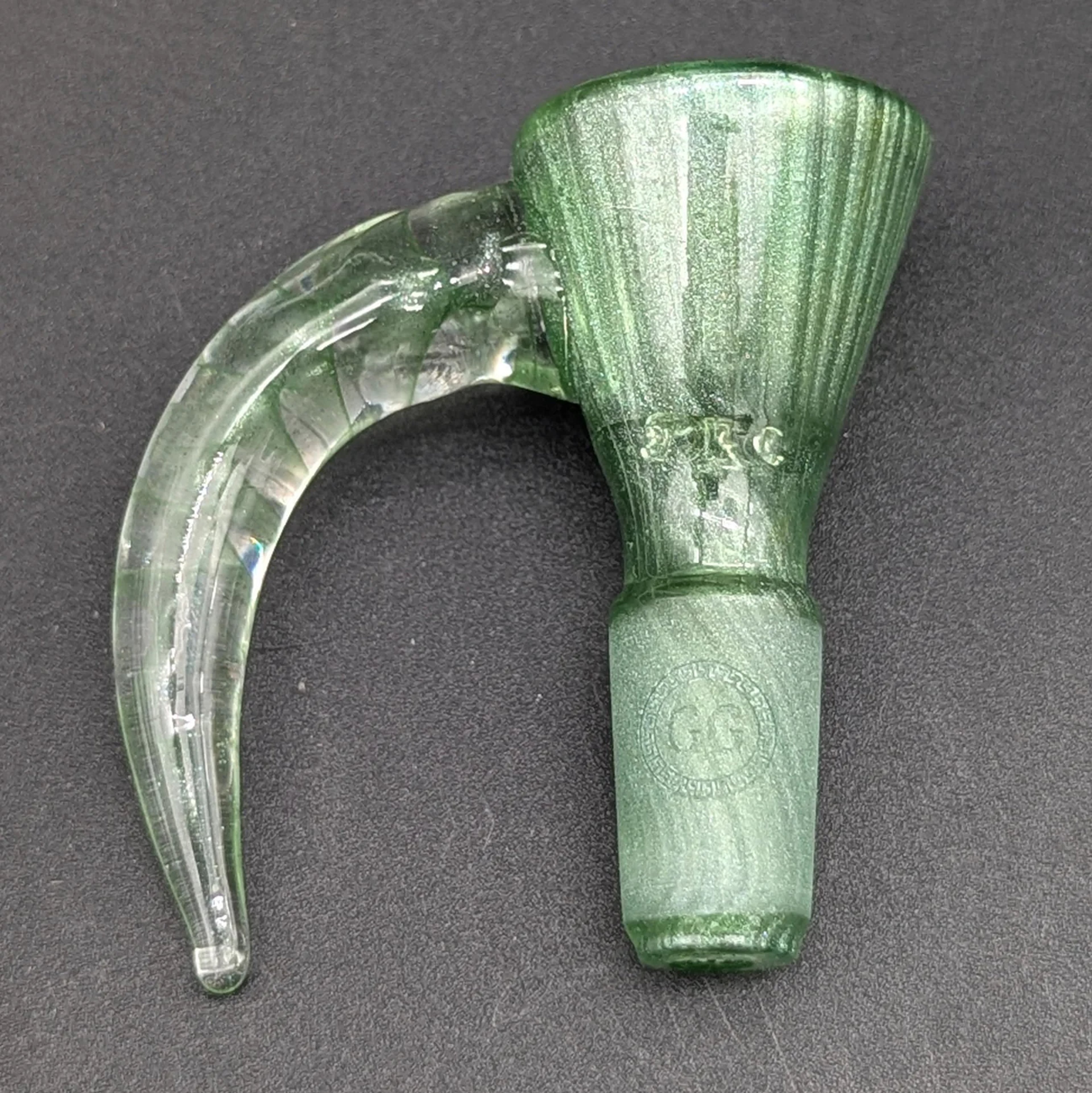 Preview pic of GREEK GLASS FULL COLOR 14MM 4 HOLE SLIDE