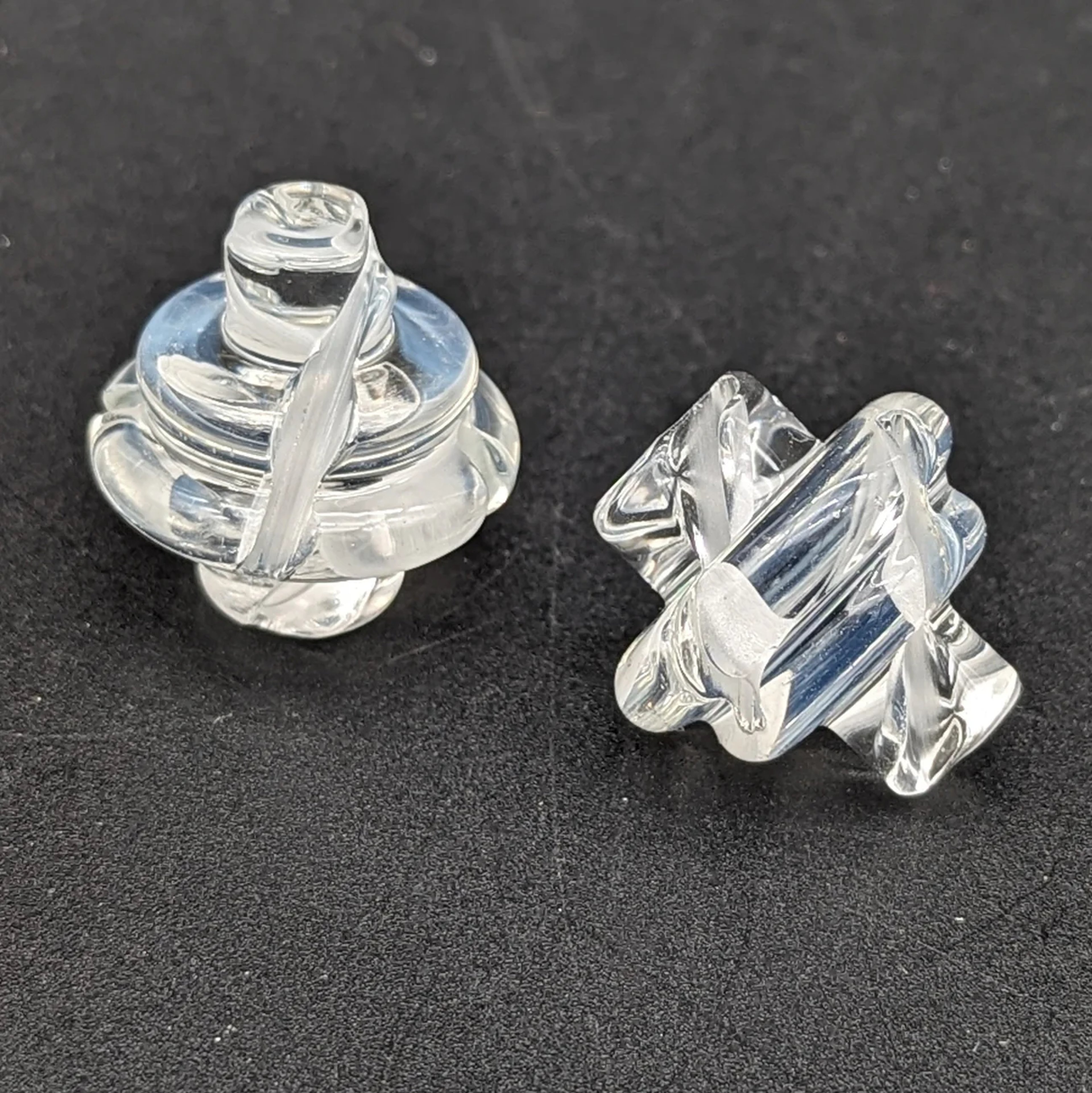 Preview pic of GREEK GLASS SLITTED SPINNER CAP