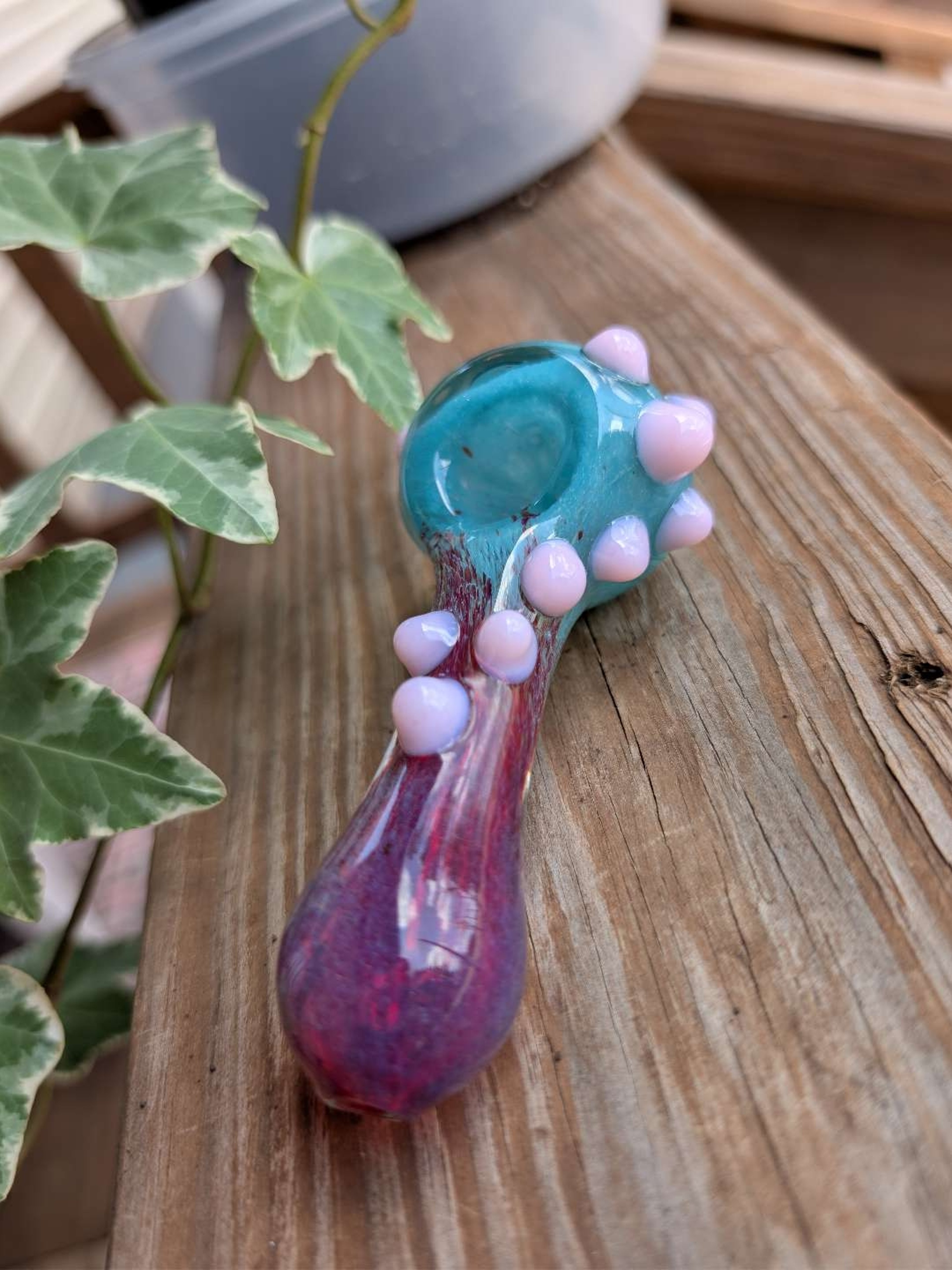 Preview pic of Cosmic-Inspired Glass Spoon Pipe